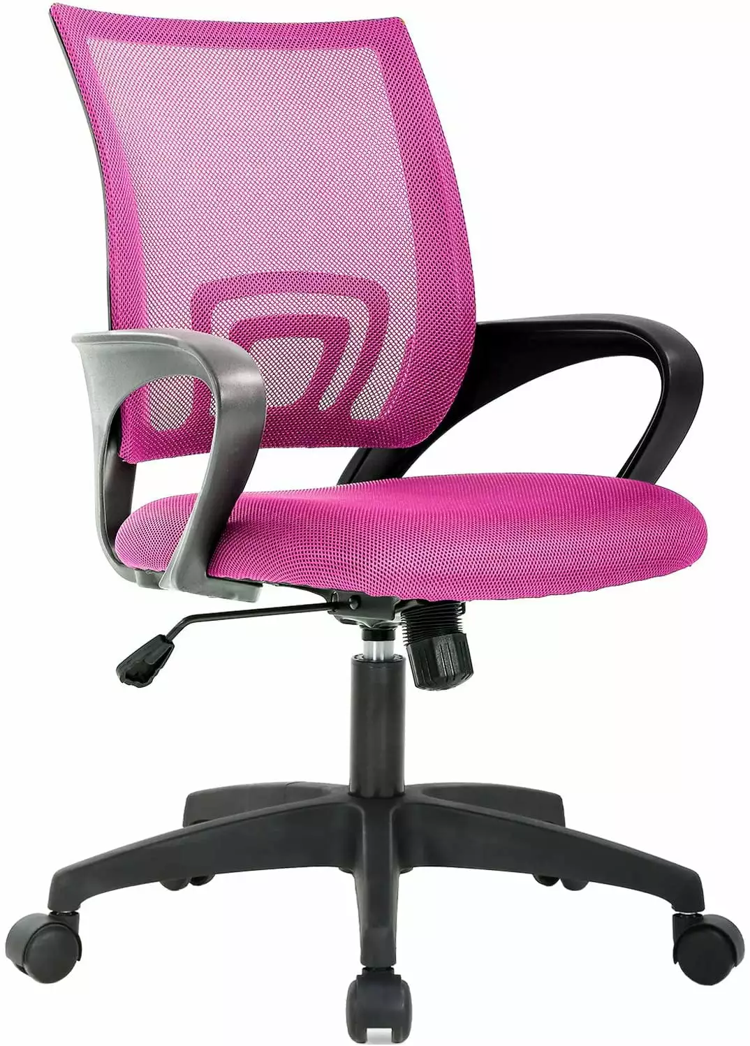 Ergonomic Office Chair Desk Chair Mesh Computer Chair Lumbar Support Executive Pink TRAHOO