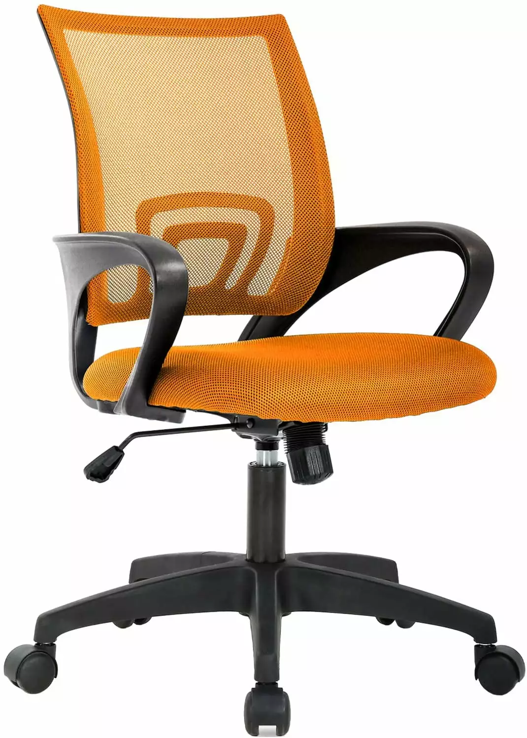 Home Office Chair Ergonomic Desk Chair Mesh Computer Chair Lumbar Support Armrest Orange TRAHOO