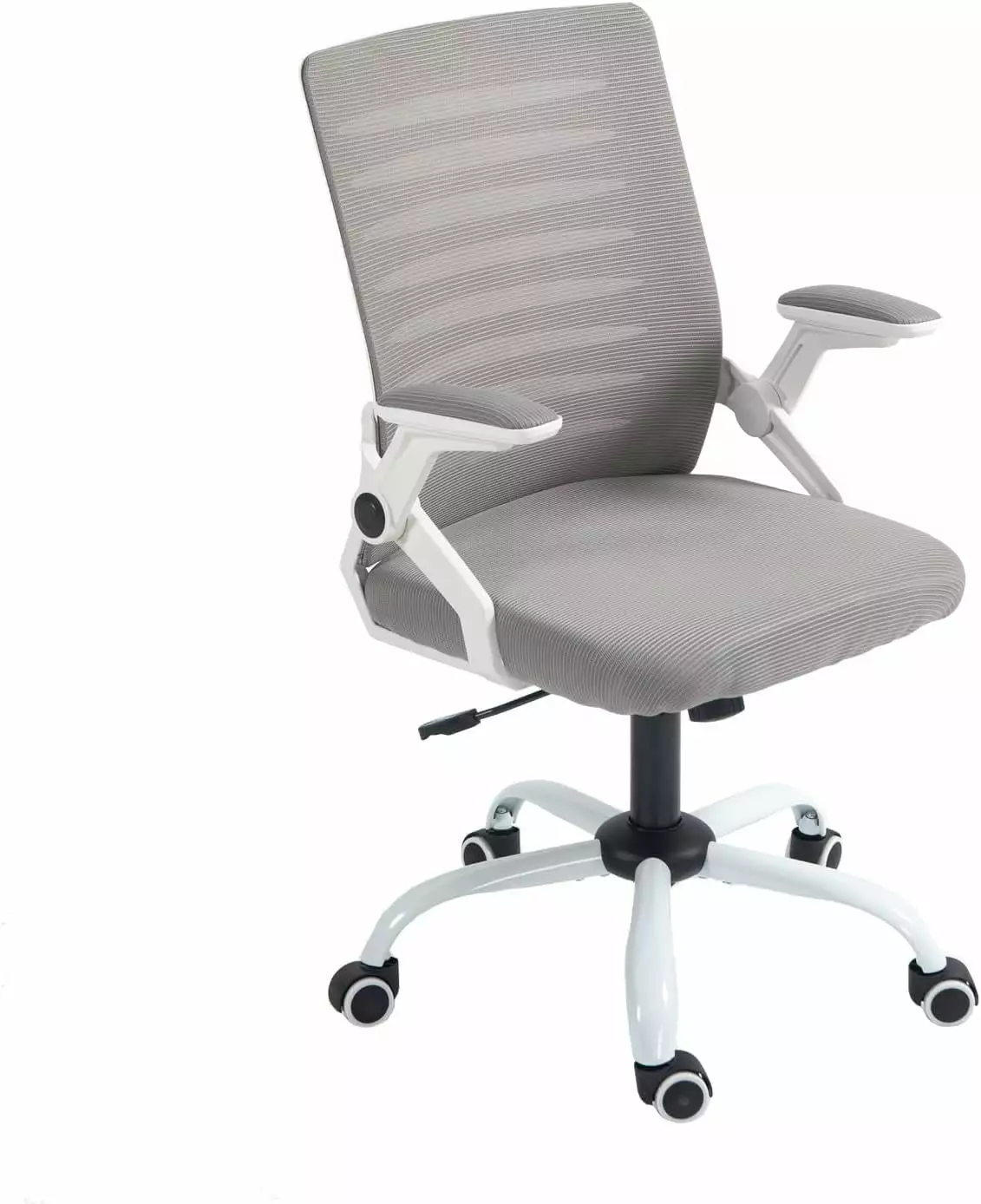 Mesh Back Ergonomic Swivel Office Chair Grey Computer Desk Chair Lumbar Support TRAHOO