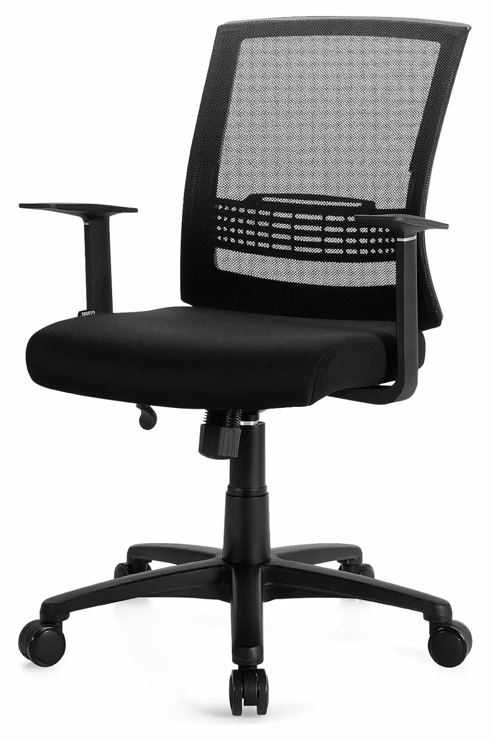 Tyslan Ergonomic Office Chair Adjustable Lumbar Support Comfortable Mesh Desk Chair Swivel Executive Task Chair Black