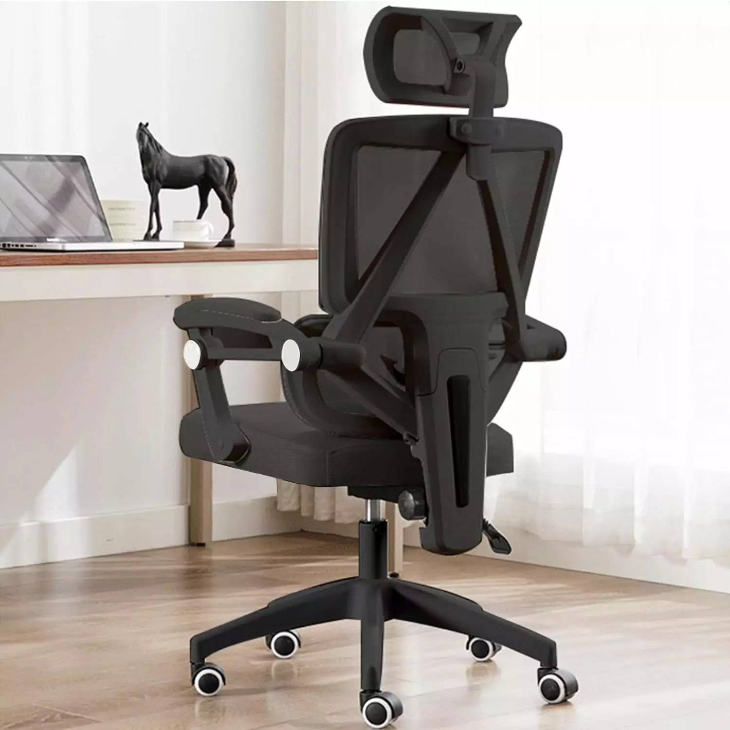 Ergonomic Office Chair High Back Mesh Desk Chair Lumbar Support Adjustable Headrest Computer Gaming Executive Swivel Chair...