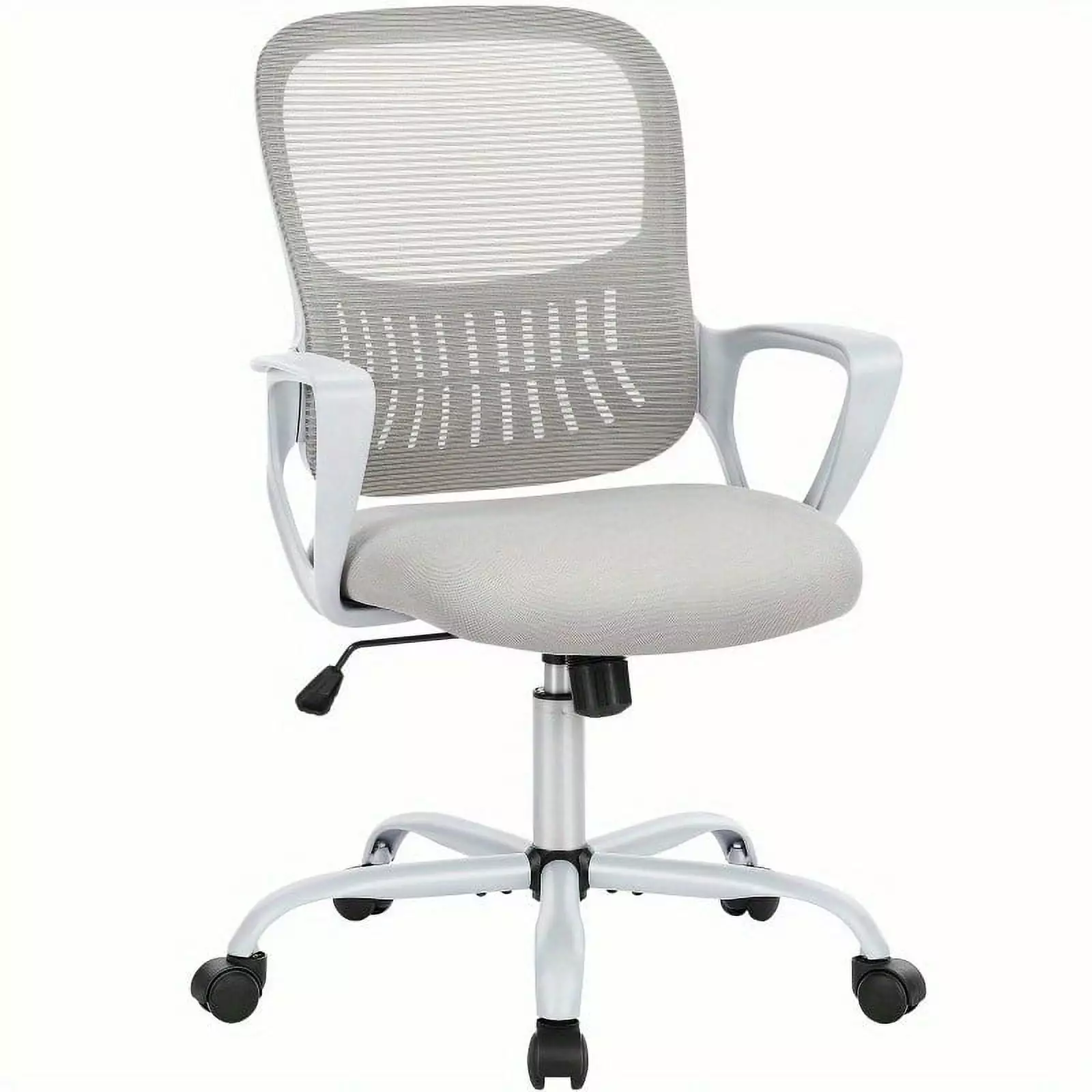 Ergonomic Mesh Office Chair Fixed Armrest and Soft Foam Seat Cushion Home and Desk Use Zateety