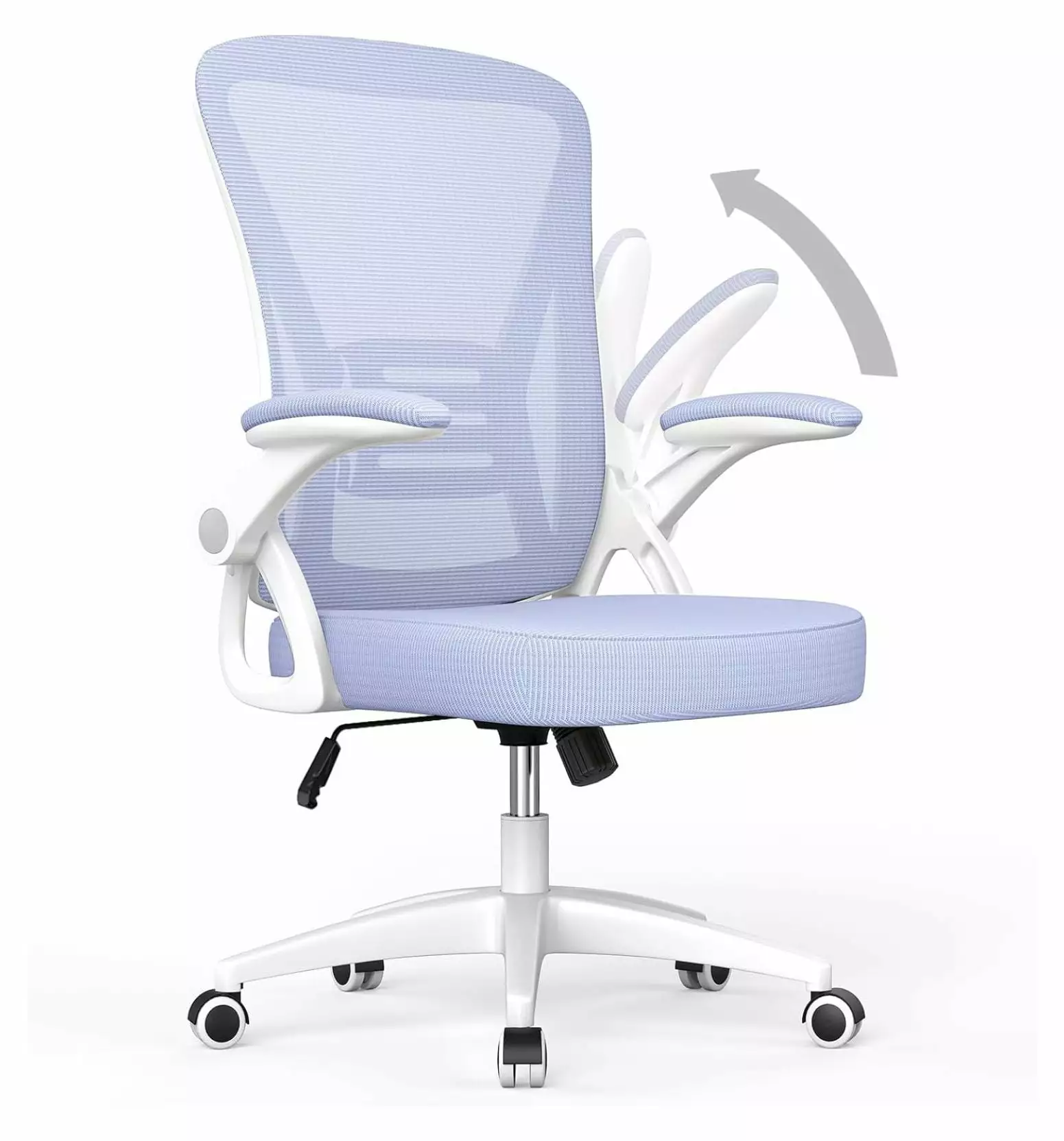 Zelora Gildan Ergonomic Office Chair Adjustable Height Breathable Mesh Swivel Computer Chair Light Purple ZeloraGildan