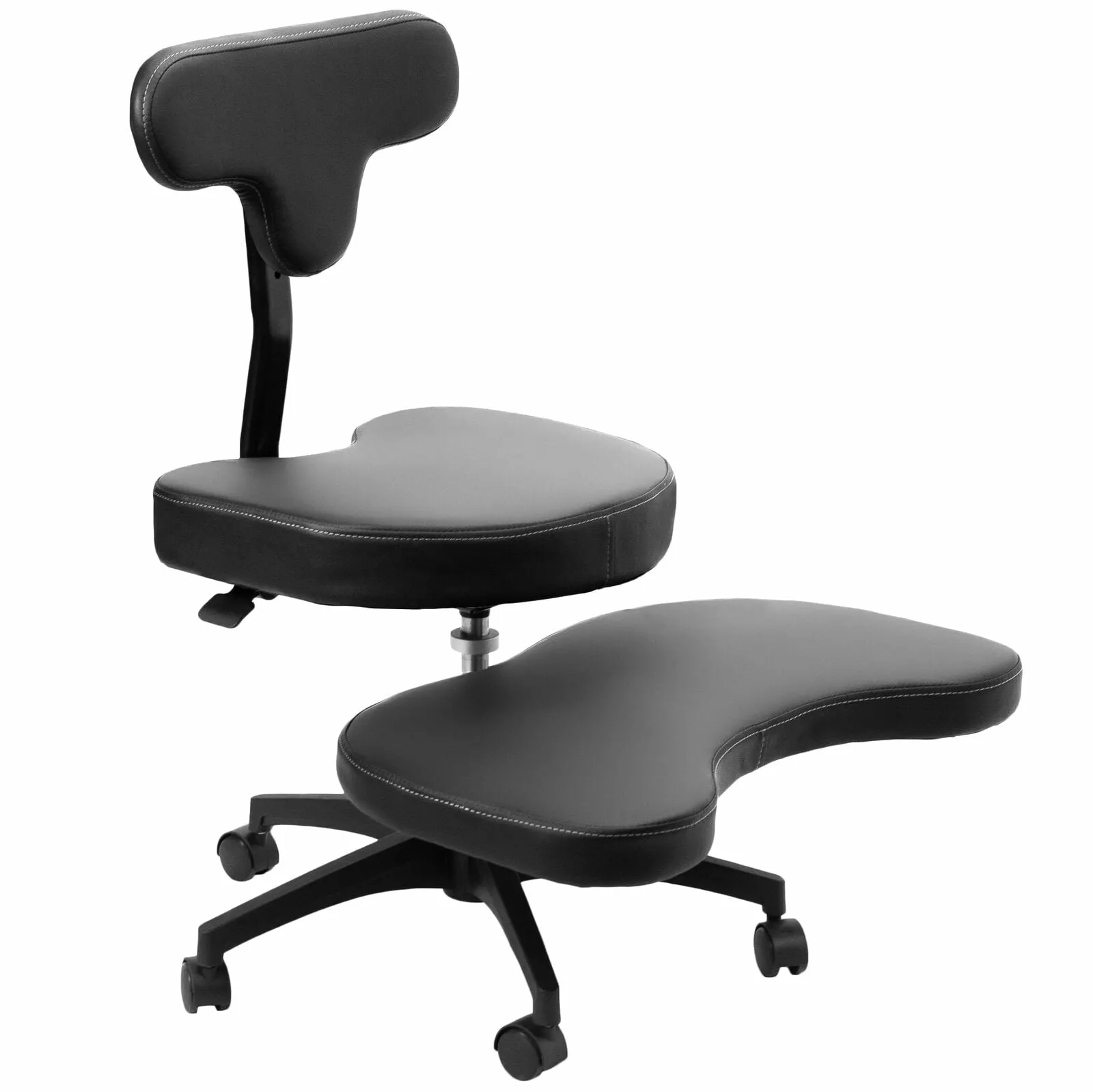 ZGBY Black Ergonomic Cross Legged Swivel Chair Adjustable Stool Home Office ZGBY Office Products