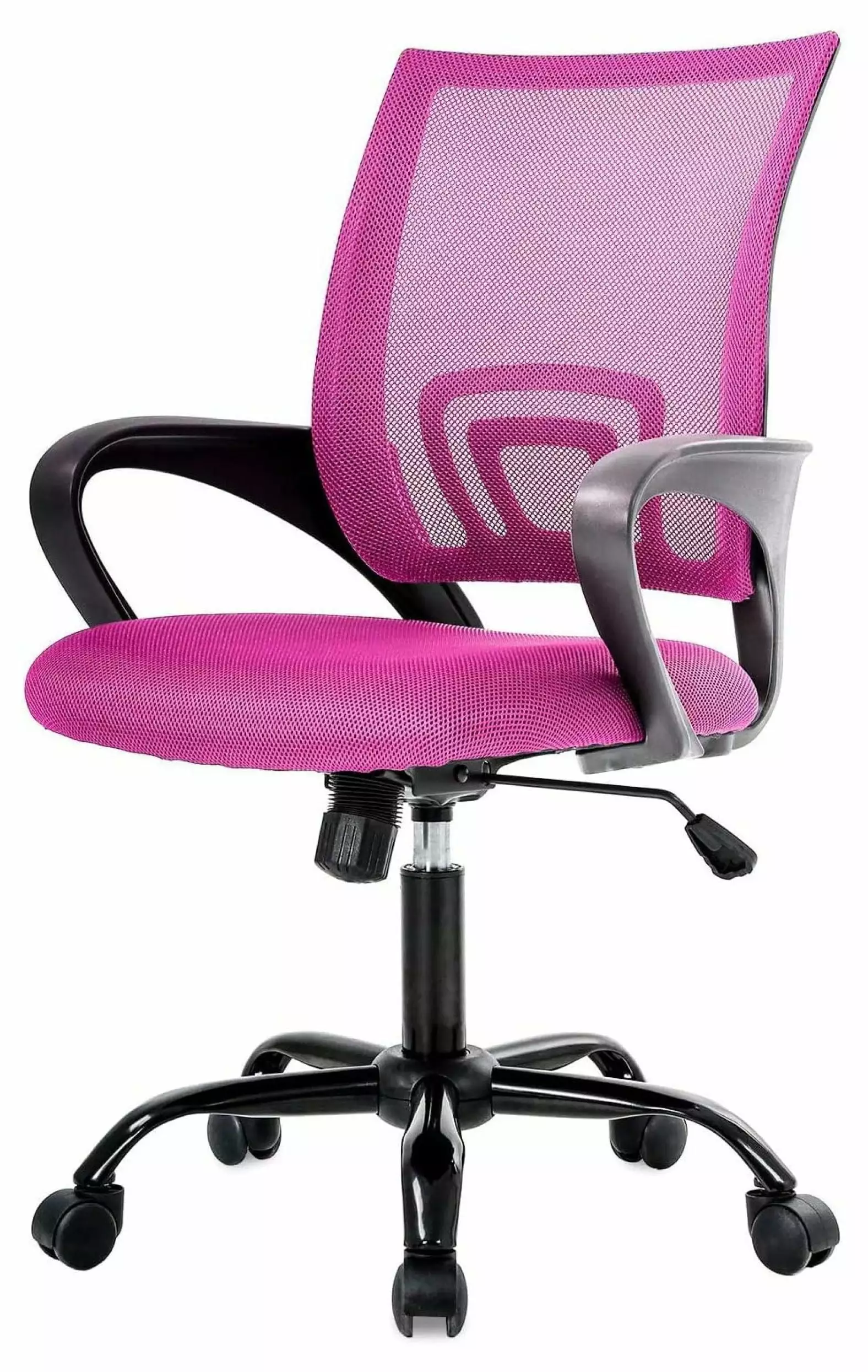 Simple Home Ergonomic Desk Office Mesh Computer Chair Lumbar Support Modern Executive Adjustable Rolling Swivel Chair Back...