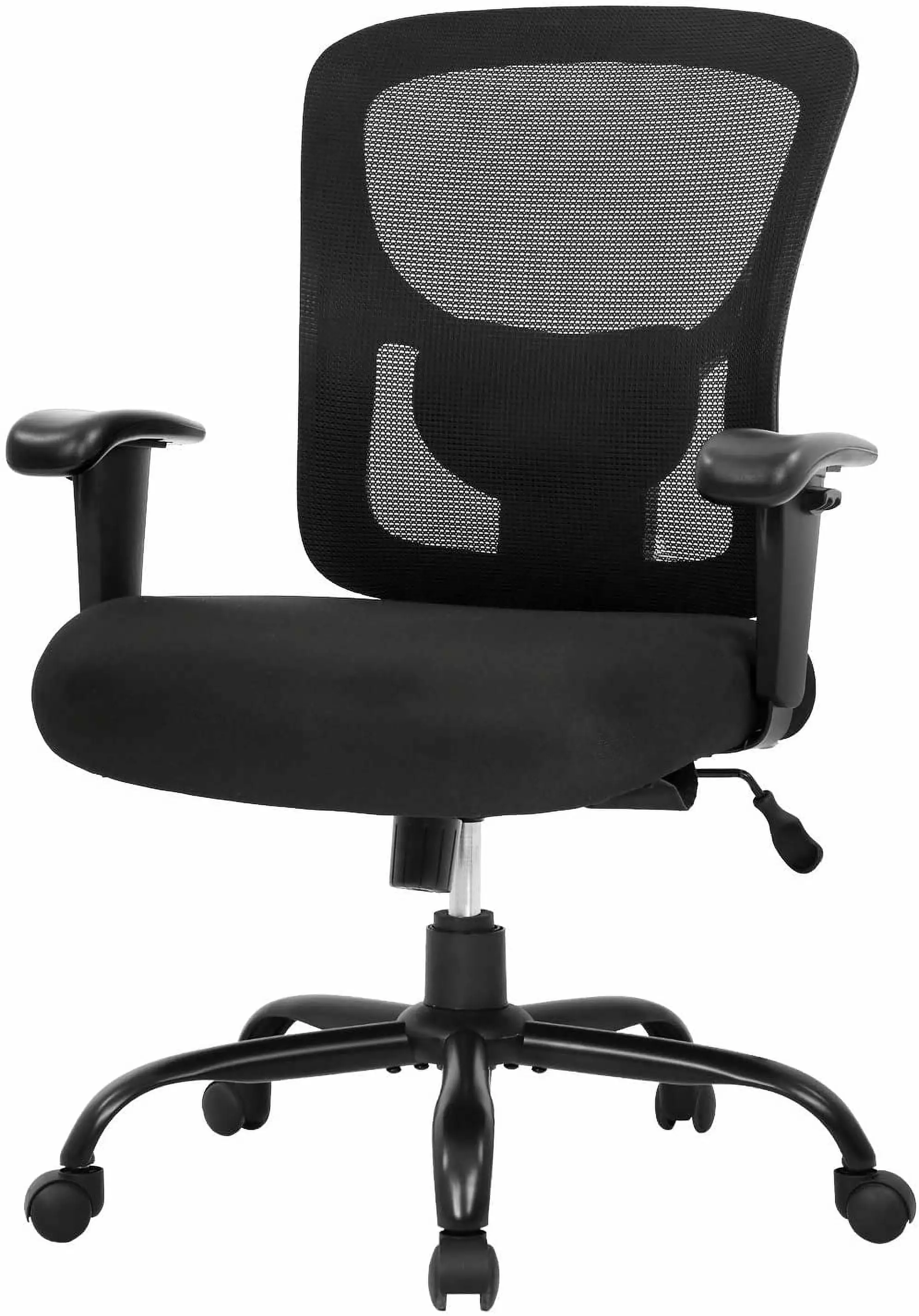 BestOffice Ergonomic Office Chair Adjustable Arms and Lumbar Support Men and Women Black