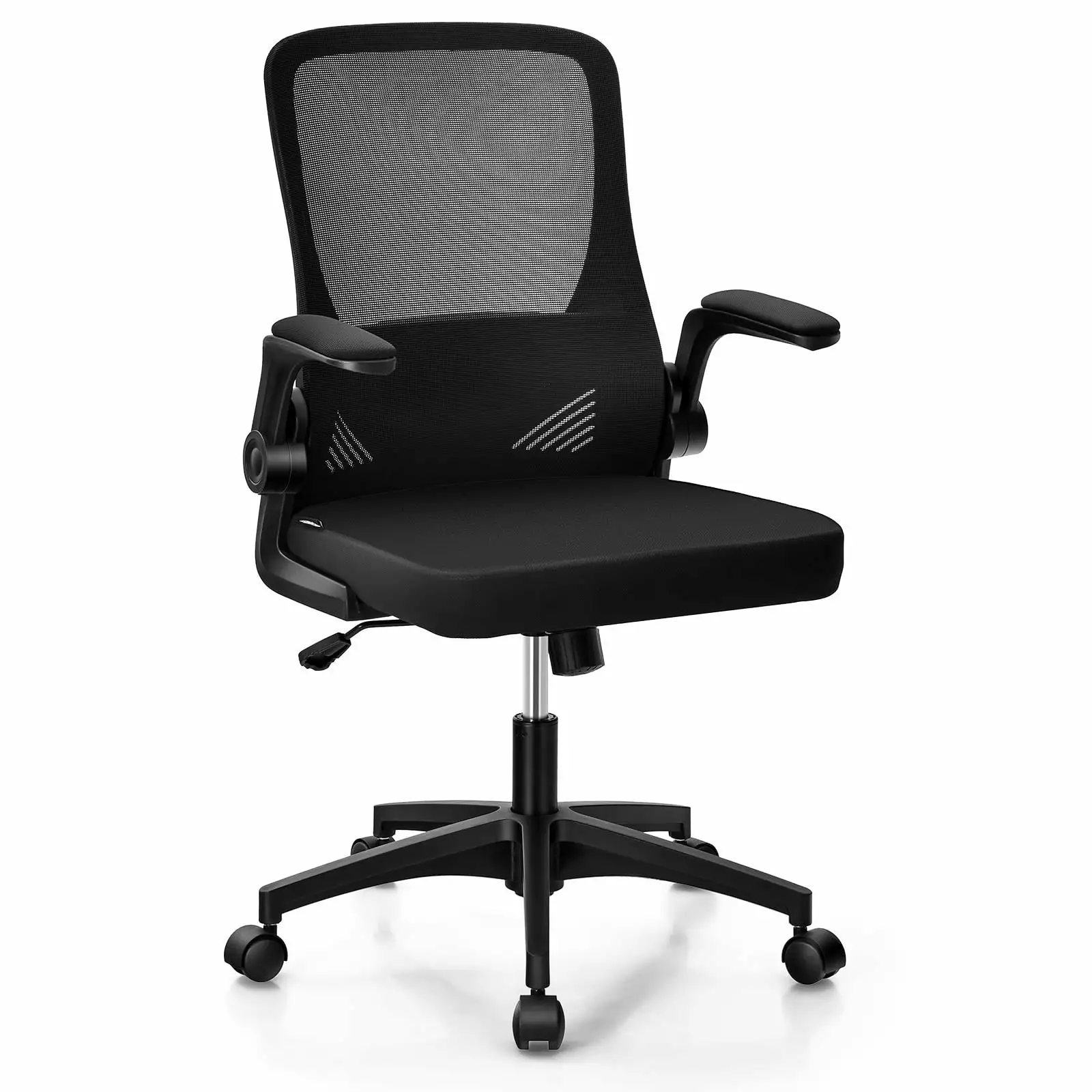 Giantex Ergonomic Office Chair Foldable Backrest Flip-up Armrest and Lumbar Support