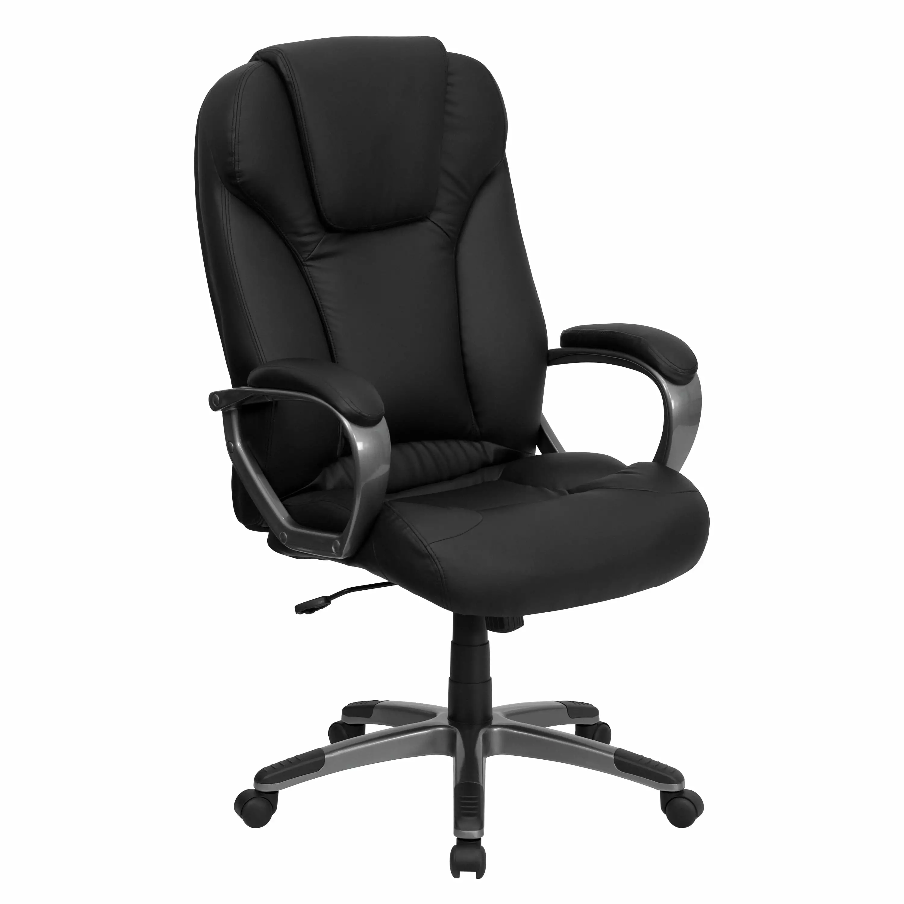 Line Furniture Gumtar Black Leather Executive Adjustable Swivel Office Chair - Premium Desk Chair