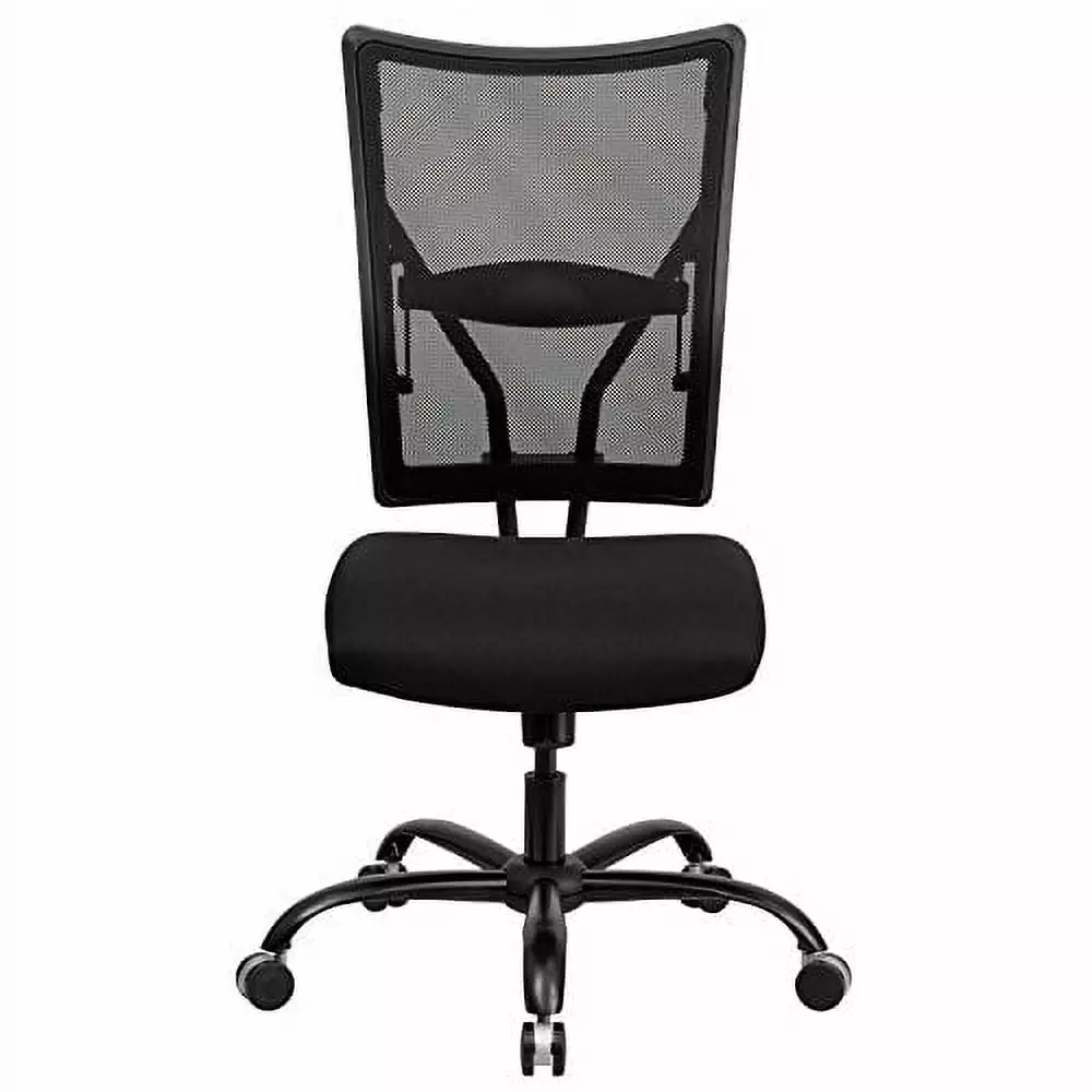 Line Furniture Liberty Armless Black Mesh Executive Adjustable Swivel Office Chair A Line Furniture