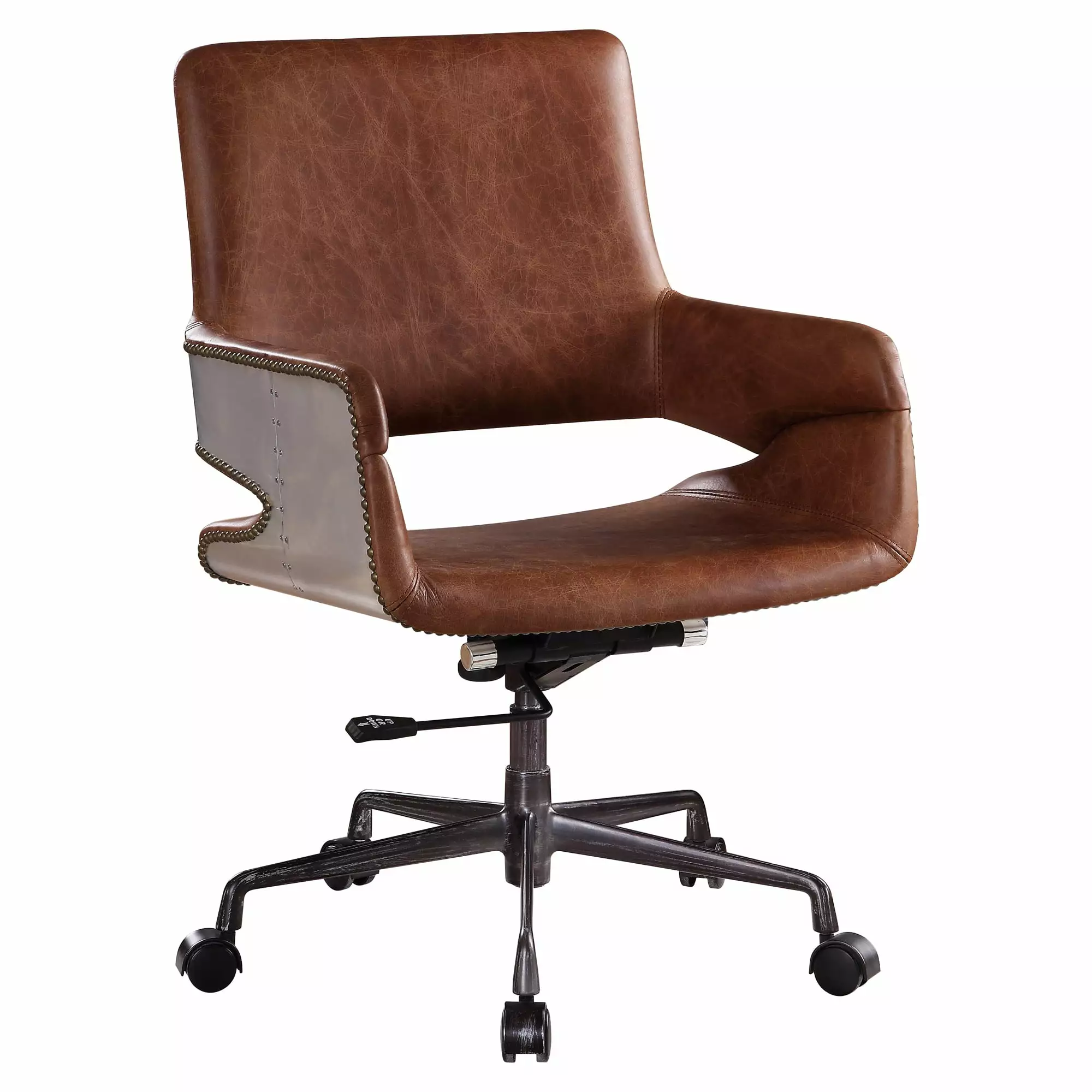 ACME Kamau Executive Office Chair Lift Vintage Cocoa Acme Furniture