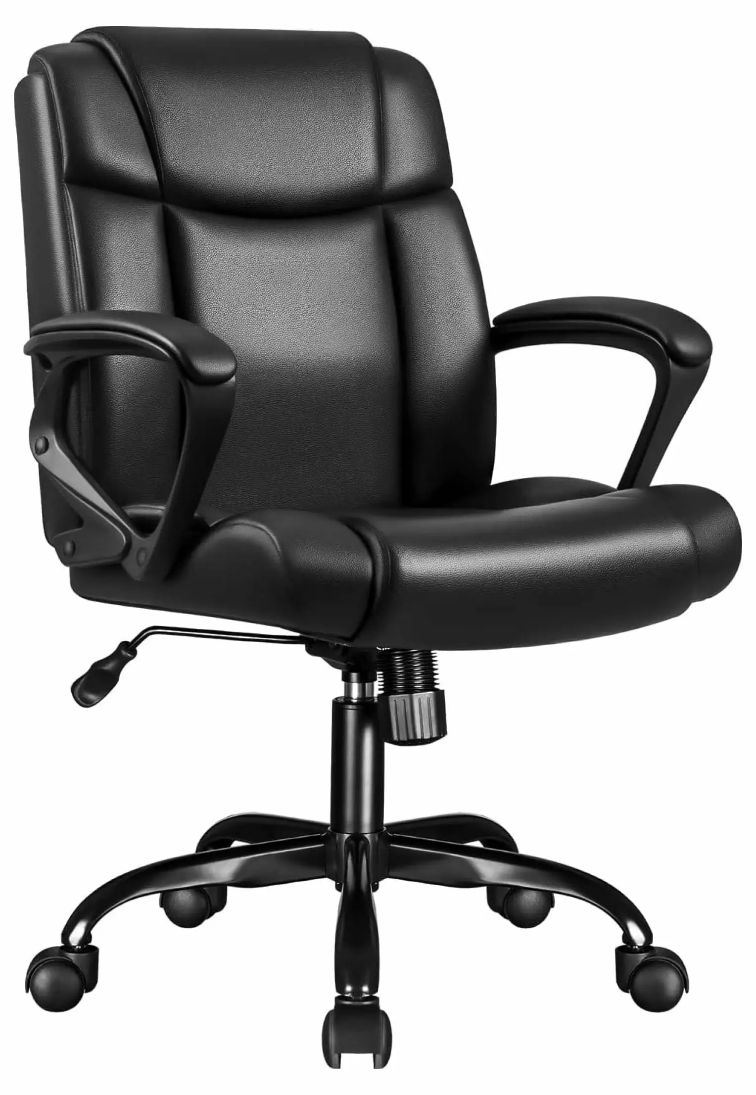 Alieon Ergonomic Office Chair PU Leather Computer Desk Chair Lumbar Support
