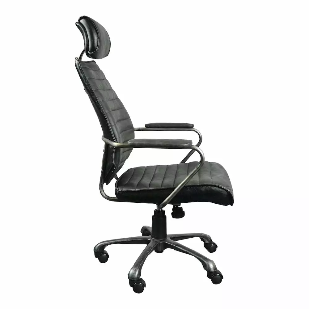 Luxury Black Leather Executive Office Chair - Elite Collection Belen Kox