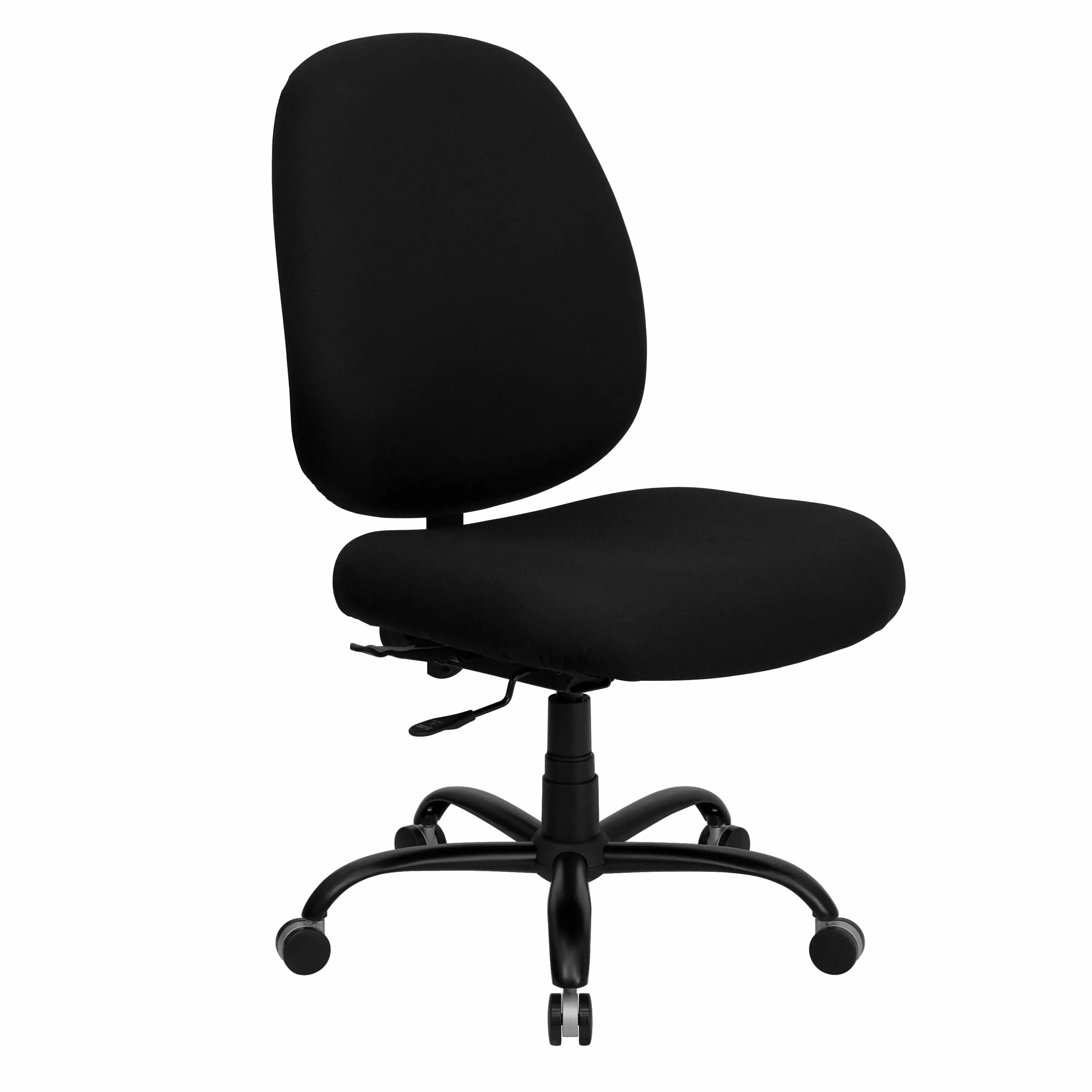 BizChair Big & Tall 400 lb Rated High Back Black Fabric Executive Swivel Ergonomic Office Chair