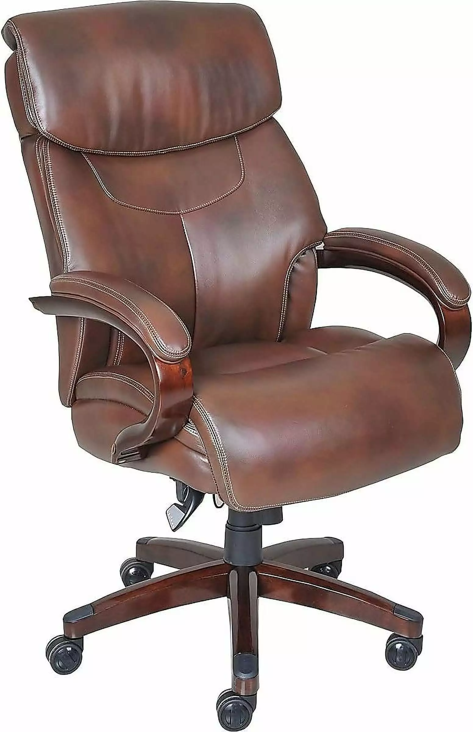 BIZFURN 1104593 Bradley Bonded Leather Executive Chair Black Office Chair