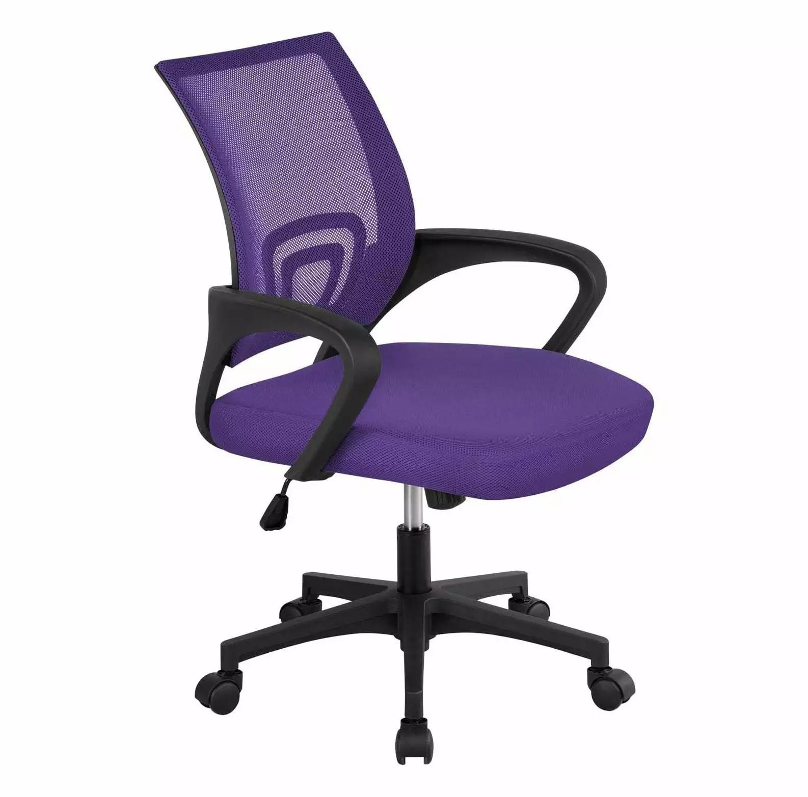 Purple BULYAXIA Executive Office Desk Chair Ergonomic Mesh Back Adjustable Work Chair Lumbar Support and Swivel Rolling Wh...