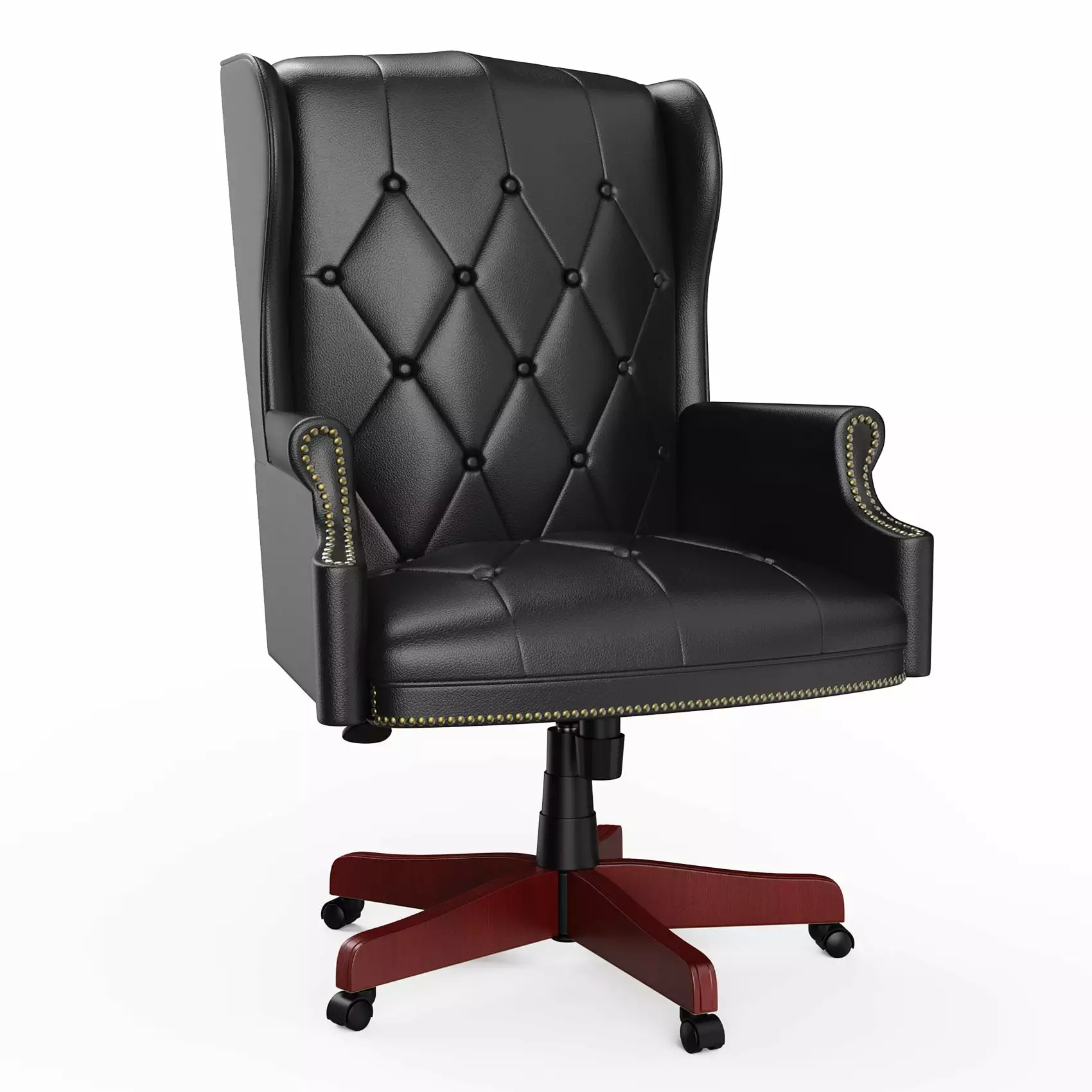 330Lbs Executive Office Chair Ergonomic Design High Back Reclining Comfortable Desk Chair Black CNCJ