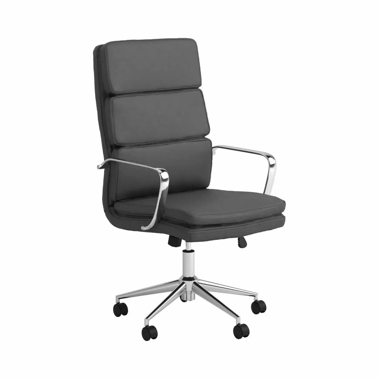 Ximena High Back Upholstered Office Chair Grey Ergonomic Comfort Adjustable Coaster Company