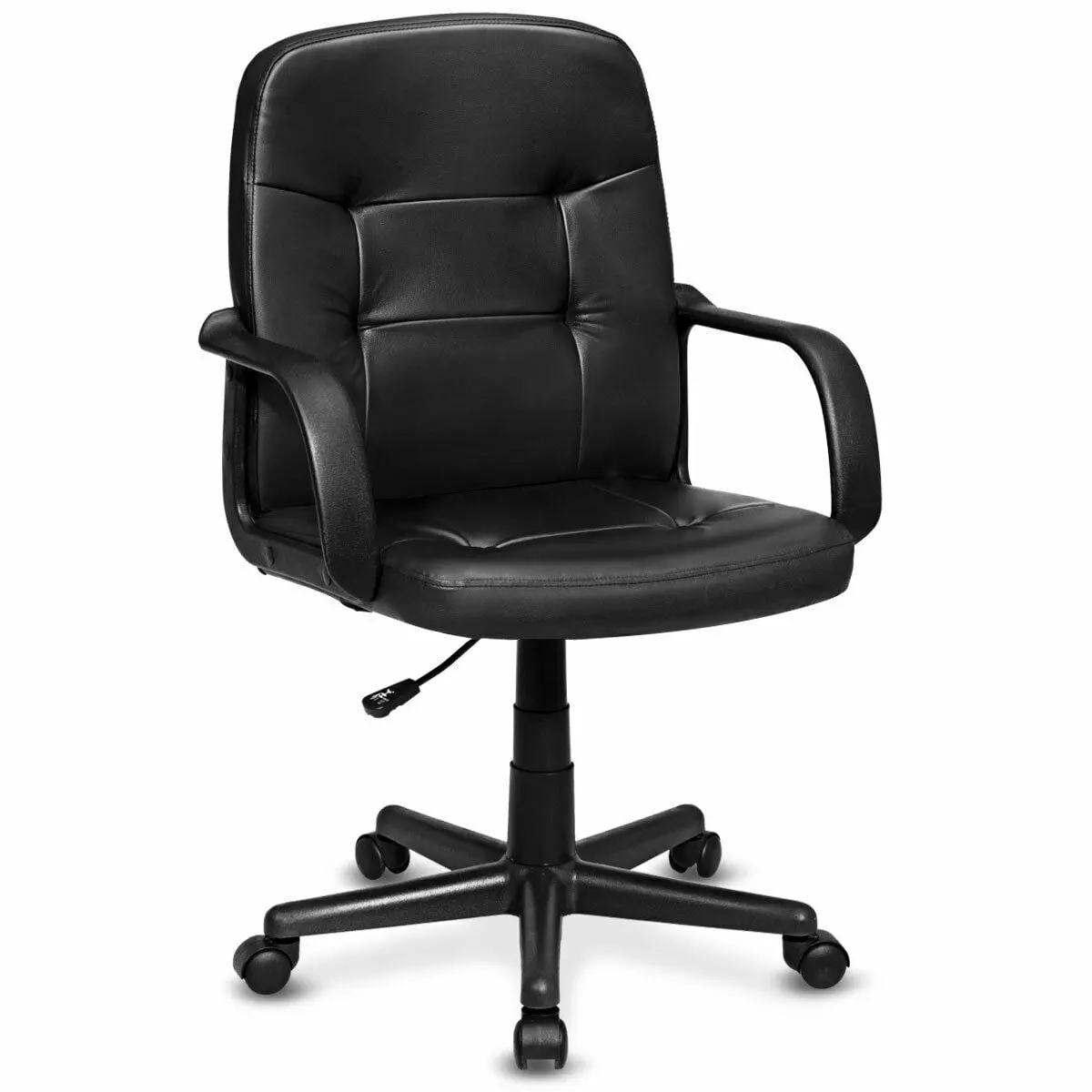 Ergonomic Mid Back Executive Office Chair Swivel Computer Desk Task Chair Adjustable Height Costway