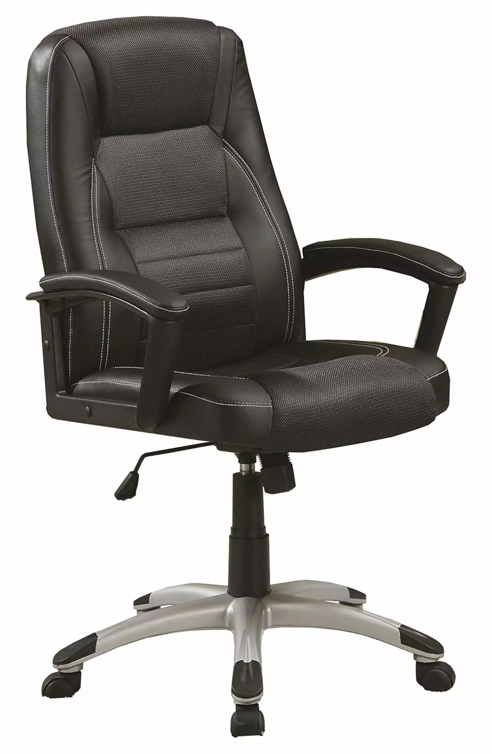 DazzAura Coaster Furniture Casual Black Executive Chair Adjustable Seat Height - Modern Office Chair