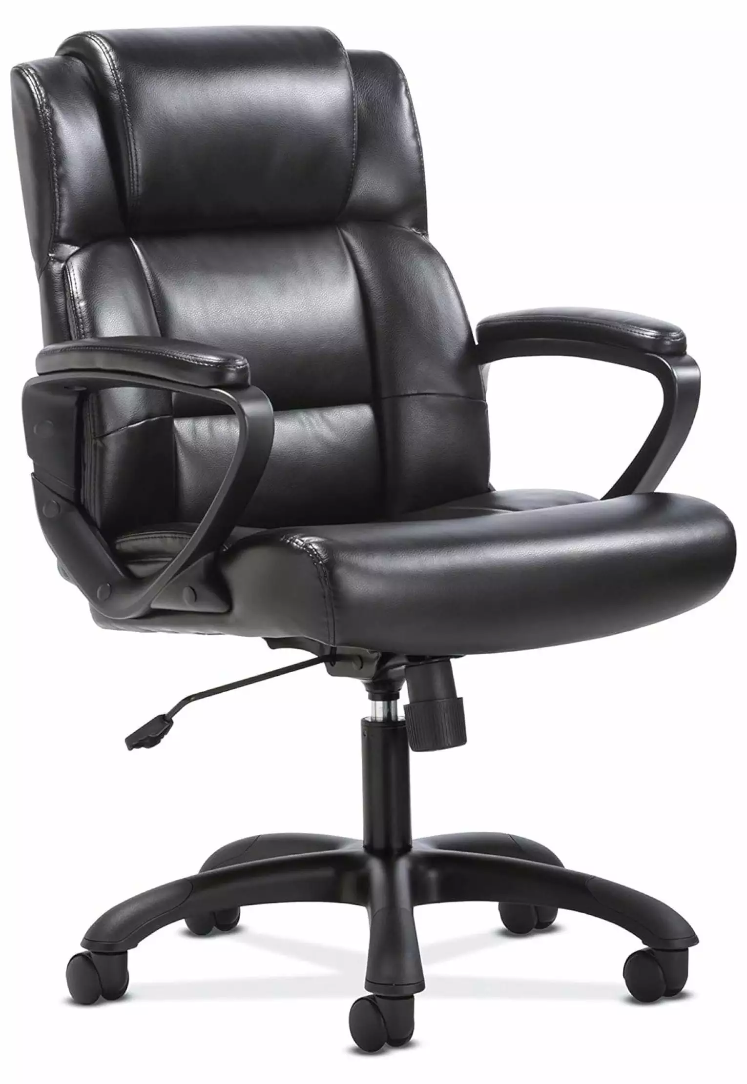 Drevy Sadie Executive Office Chair Fixed Padded Arms Black