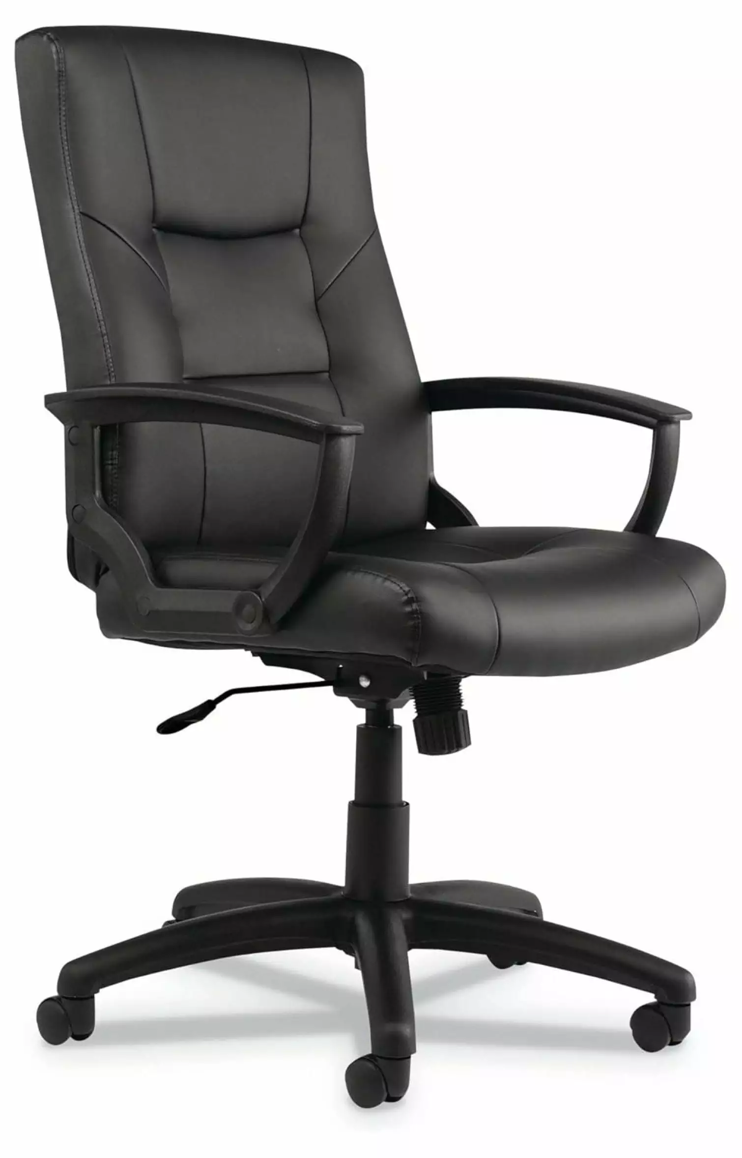 Exlonjet Executive High-Back Swivel Tilt Leather Office Chair Black