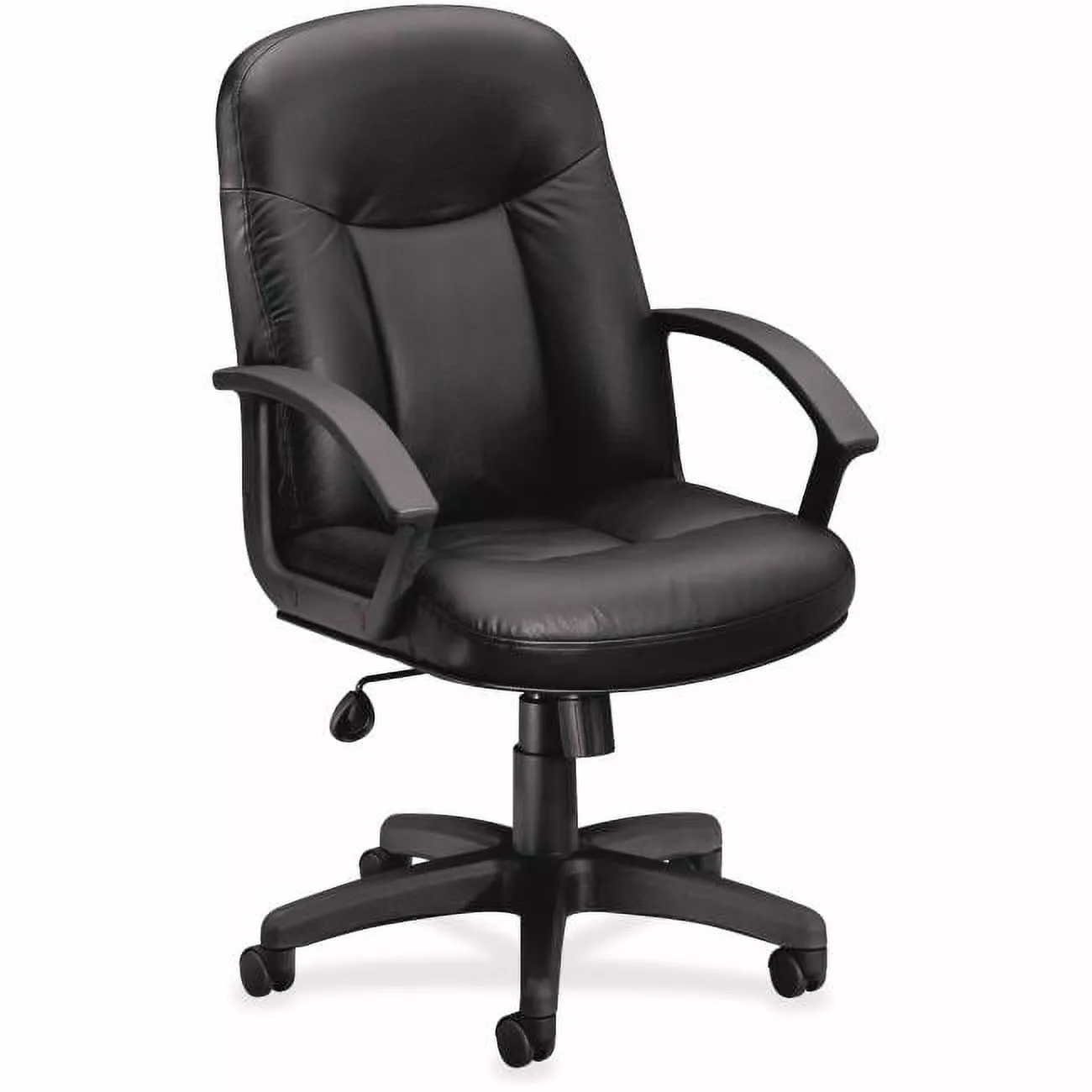44 x 26.5 x 27 Executive High Back Chair Black Office and Home Fine-Line