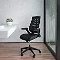 Flash Furniture High Back Black Mesh Executive Swivel Ergonomic Office Chair Adjustable Arms