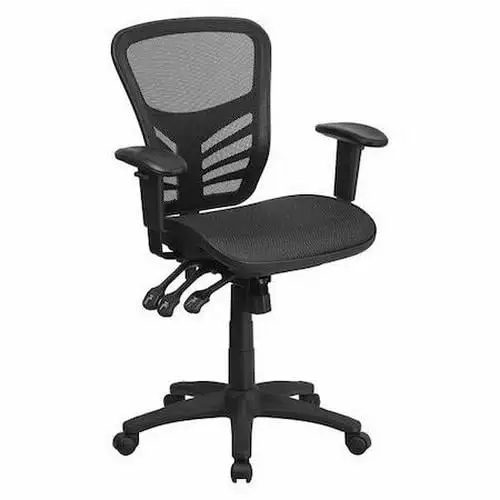 Mesh Executive Chair Adjustable Padded Seat Flash Furniture