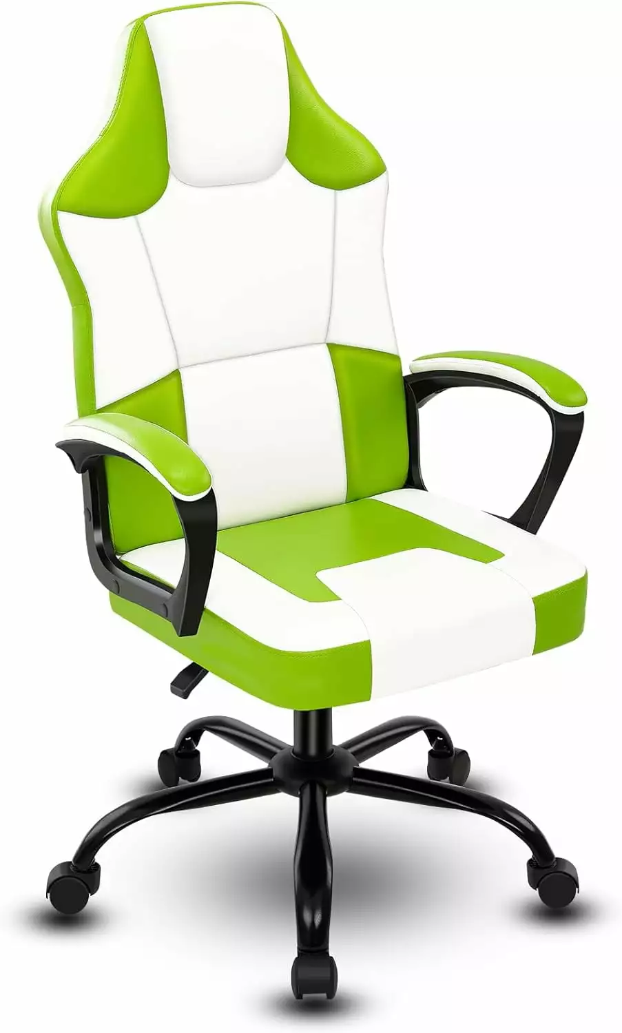Ergonomic Office Chair High Back PU Leather Executive Computer Desk Chair Lumbar Support and Adjustable Height FYB