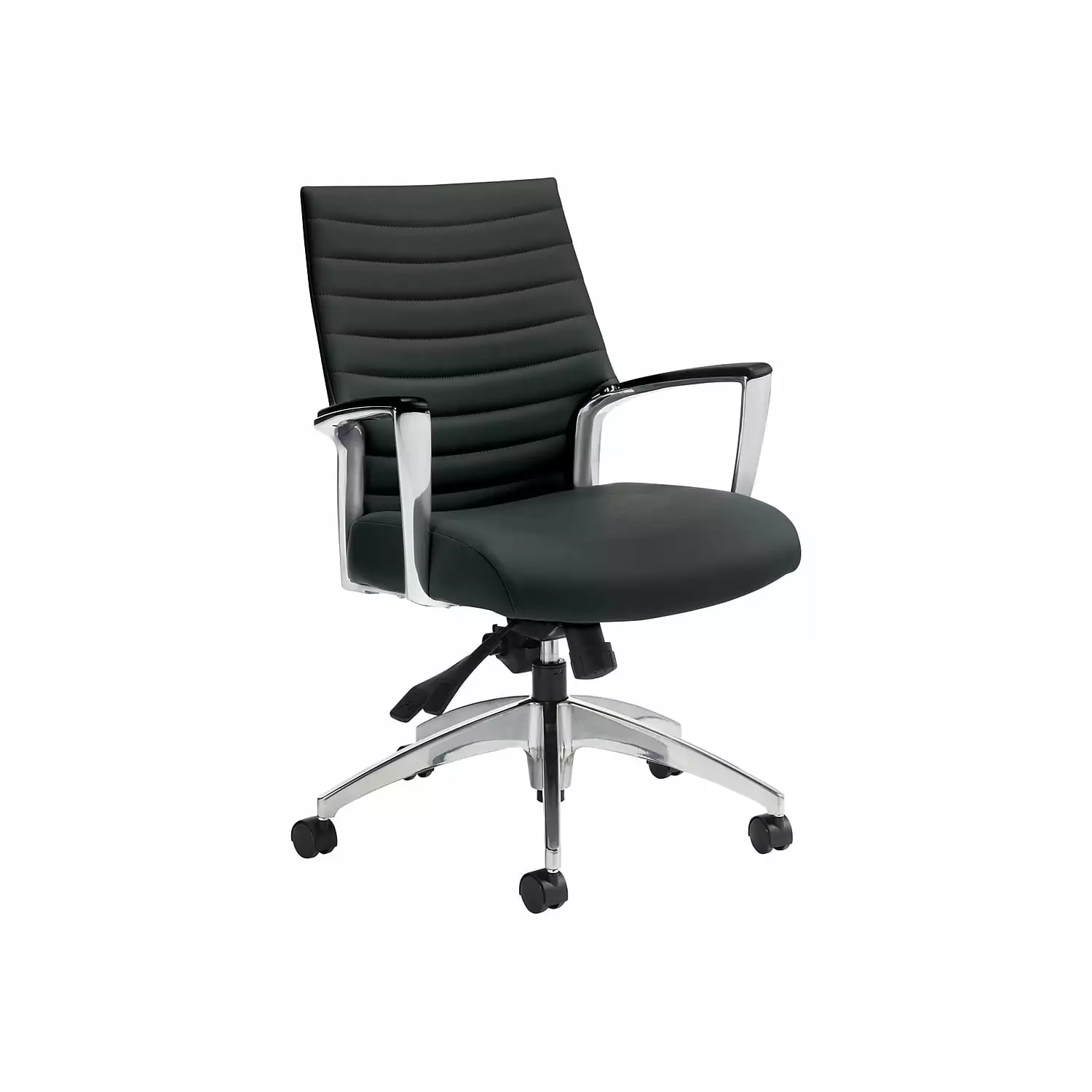 Global Accord Vinyl Executive Chair Ink Black - Durable Office Desk Chair