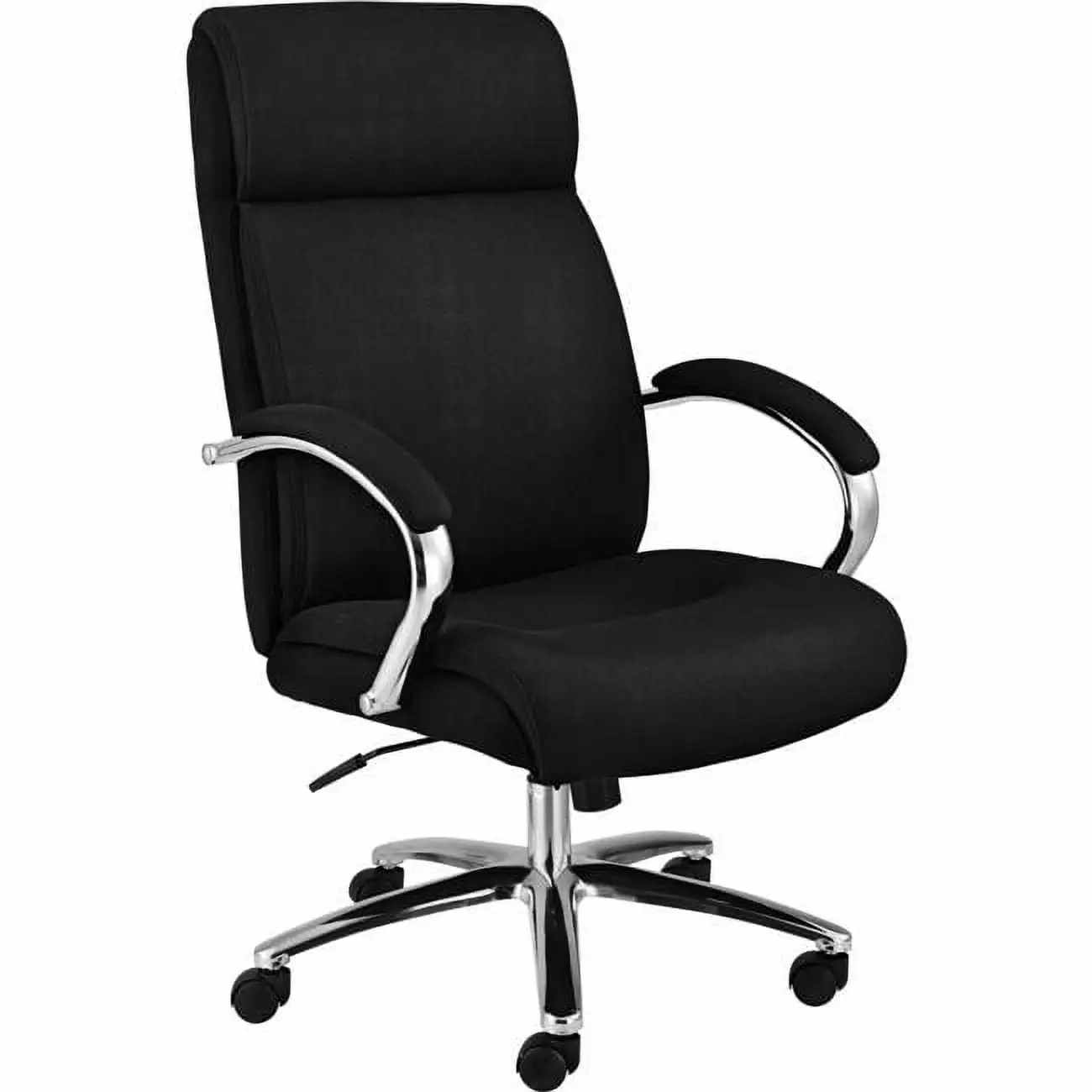 Global Seating Solutions High Back Interior Fabric Executive Chair Lumbar Support Black Office Chair