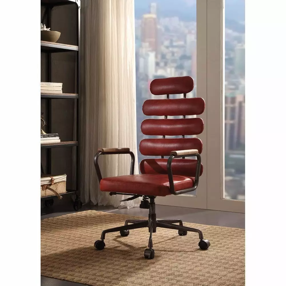 Luxe Crimson Executive Chair - Premium Office Desk Chair Elegant Design Go Green Woods