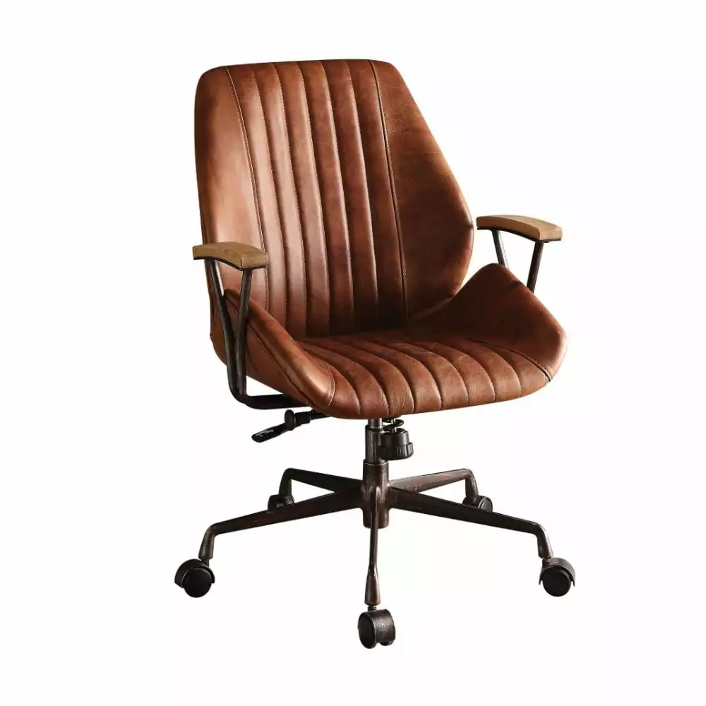 Hamilton Executive Office Chair Padded Leather High Back Swivel Chair Armrests
