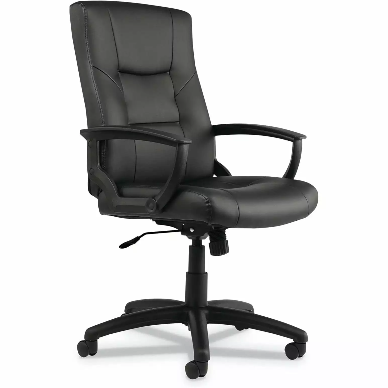 HetayC ALEYR4119 Yr Series Executive High-Back Swivel Tilt Leather Chair Black