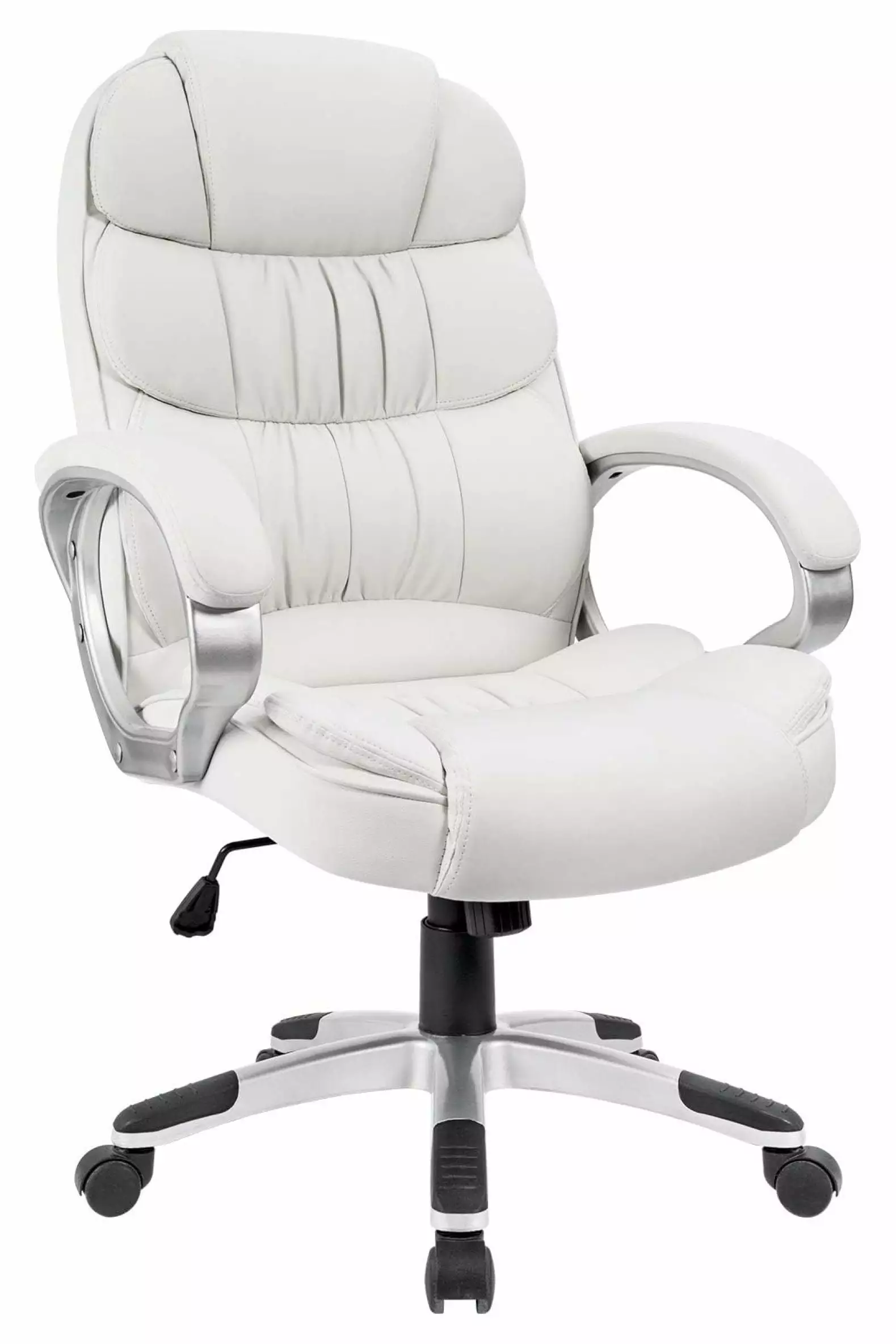 Jadona Office Chair High Back Computer Desk Chair PU Leather Adjustable Height Executive Swivel Task Chair Lumbar Support