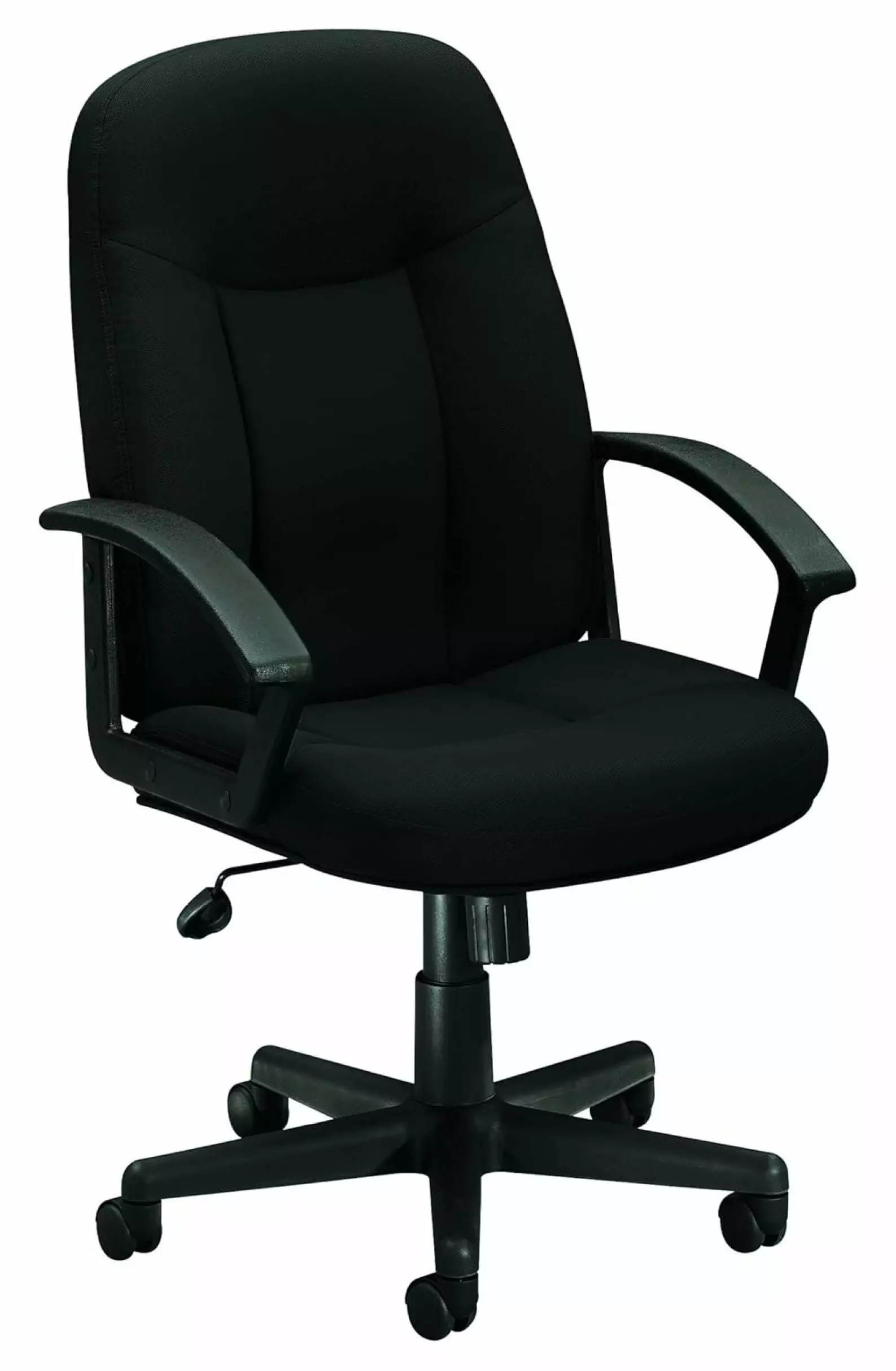 Jiowenm Executive High Back Swivel Tilt Chair Black Fabric and Frame Ergonomic Office Desk Chair