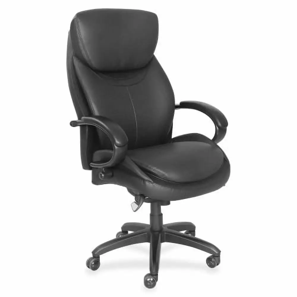 La-Z-Boy Faux Leather Executive Chair 32.75x27.75x42.25 Inches Black 48081
