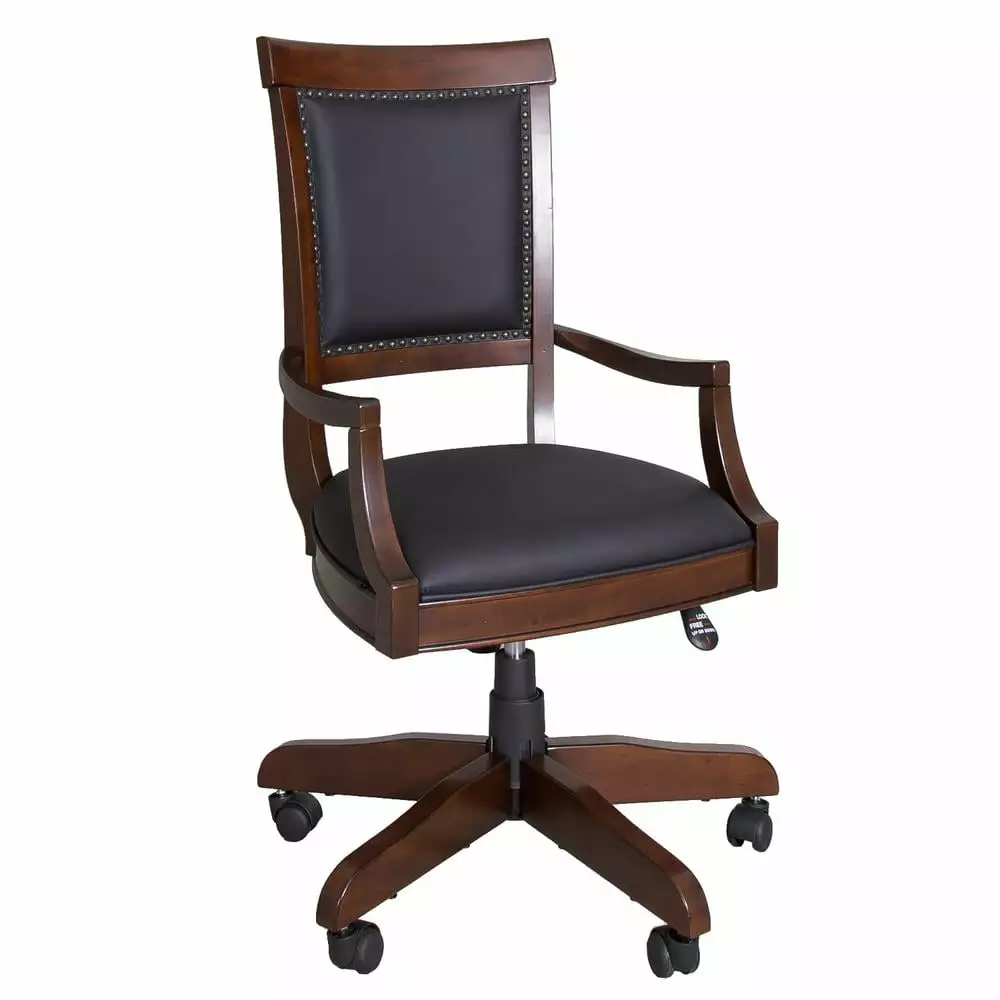 Brayton Manor Dark Brown Jr Executive Desk Chair RTA Liberty Furniture