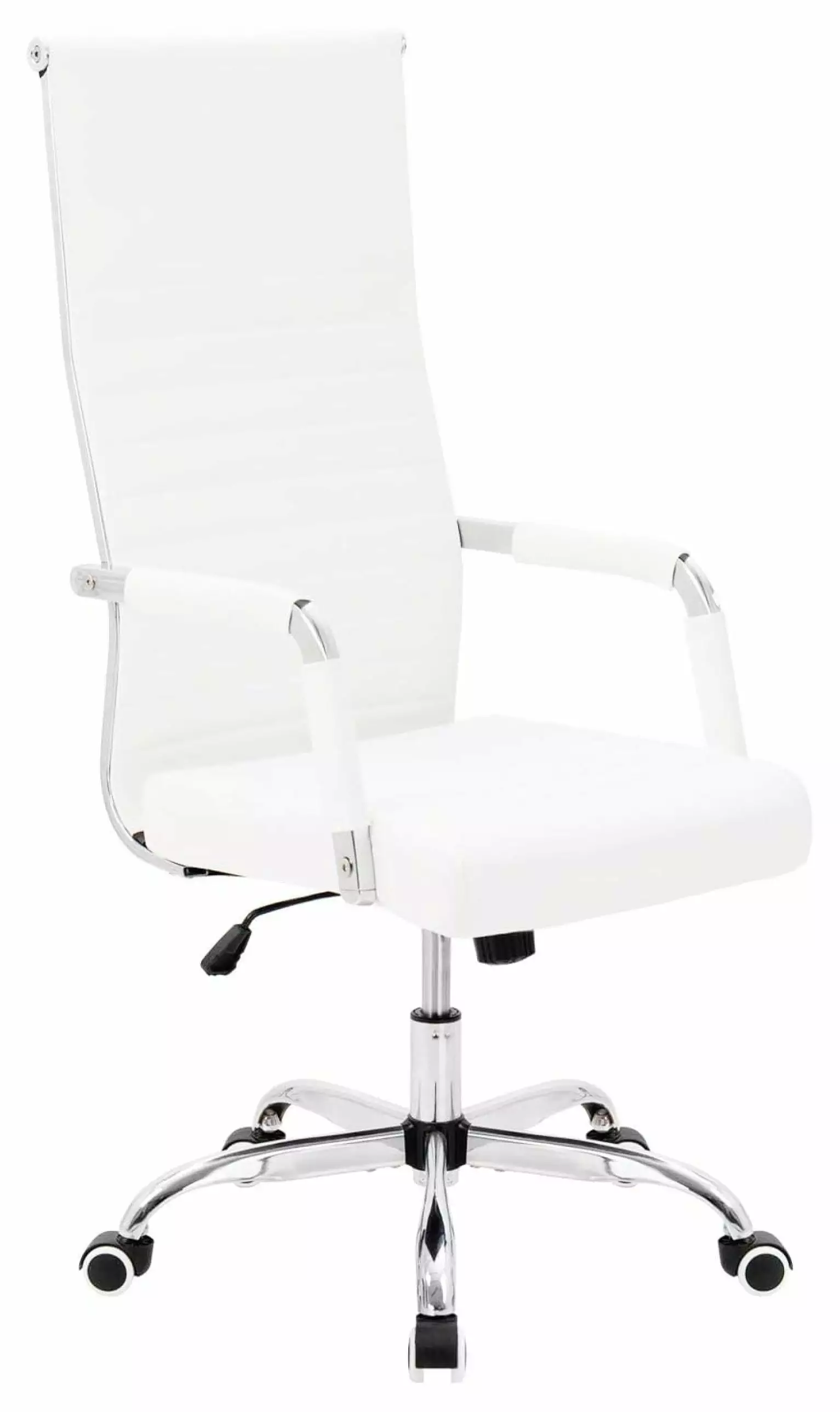 Liuyao High Back Ribbed Executive Office Desk Chair Adjustable Swivel Rolling Leather Ergonomic Task Chair Conference Room...