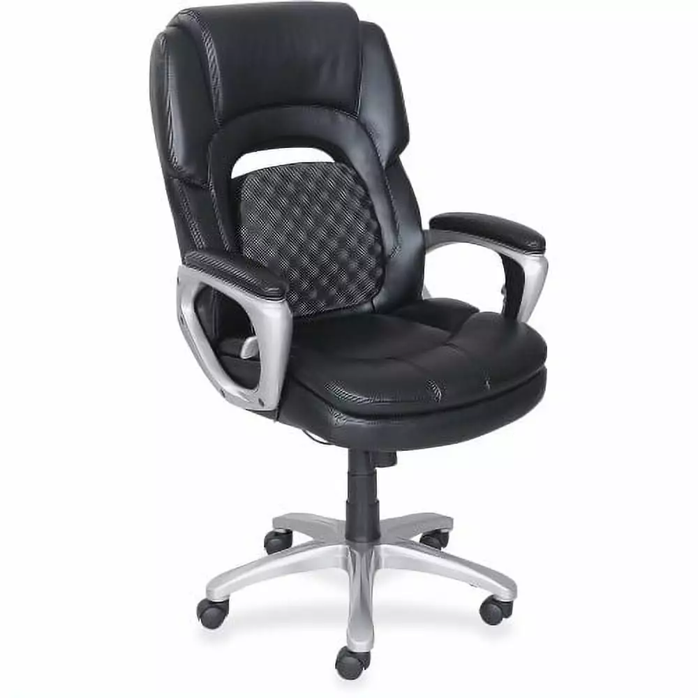 Lorell Accucel Executive Chair 26-3/4x30x46-3/4 Black 47422 - Adjustable Office Chair