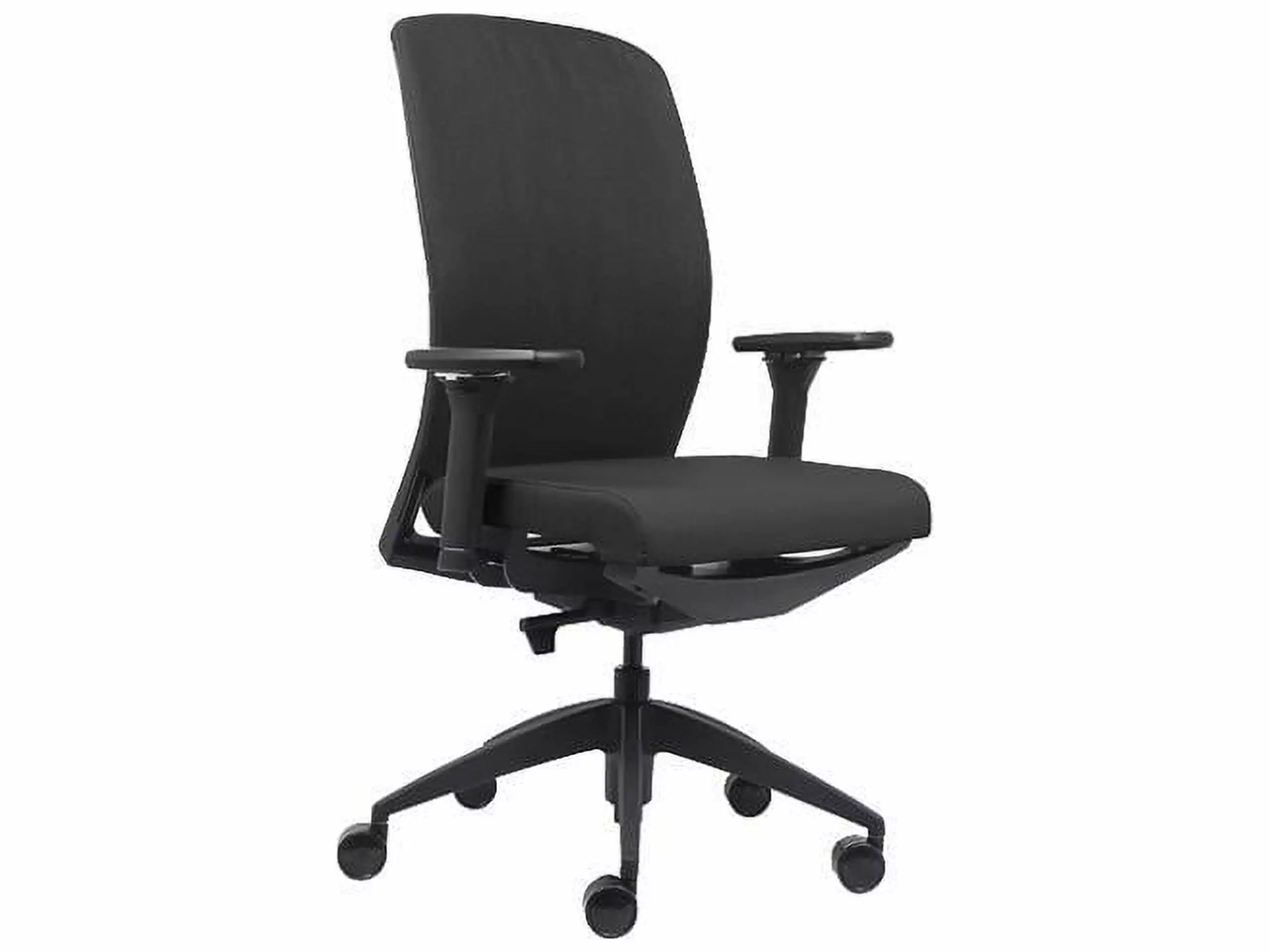 Lorell Executive Chair Fabric Seat & Back Black - Comfortable Office Desk Chair