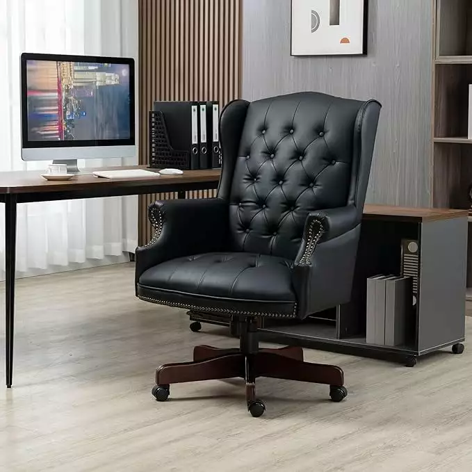 MAICOSY High Back Reclining Executive Office Chair Thick Padded Seat and Smooth Glide Casters