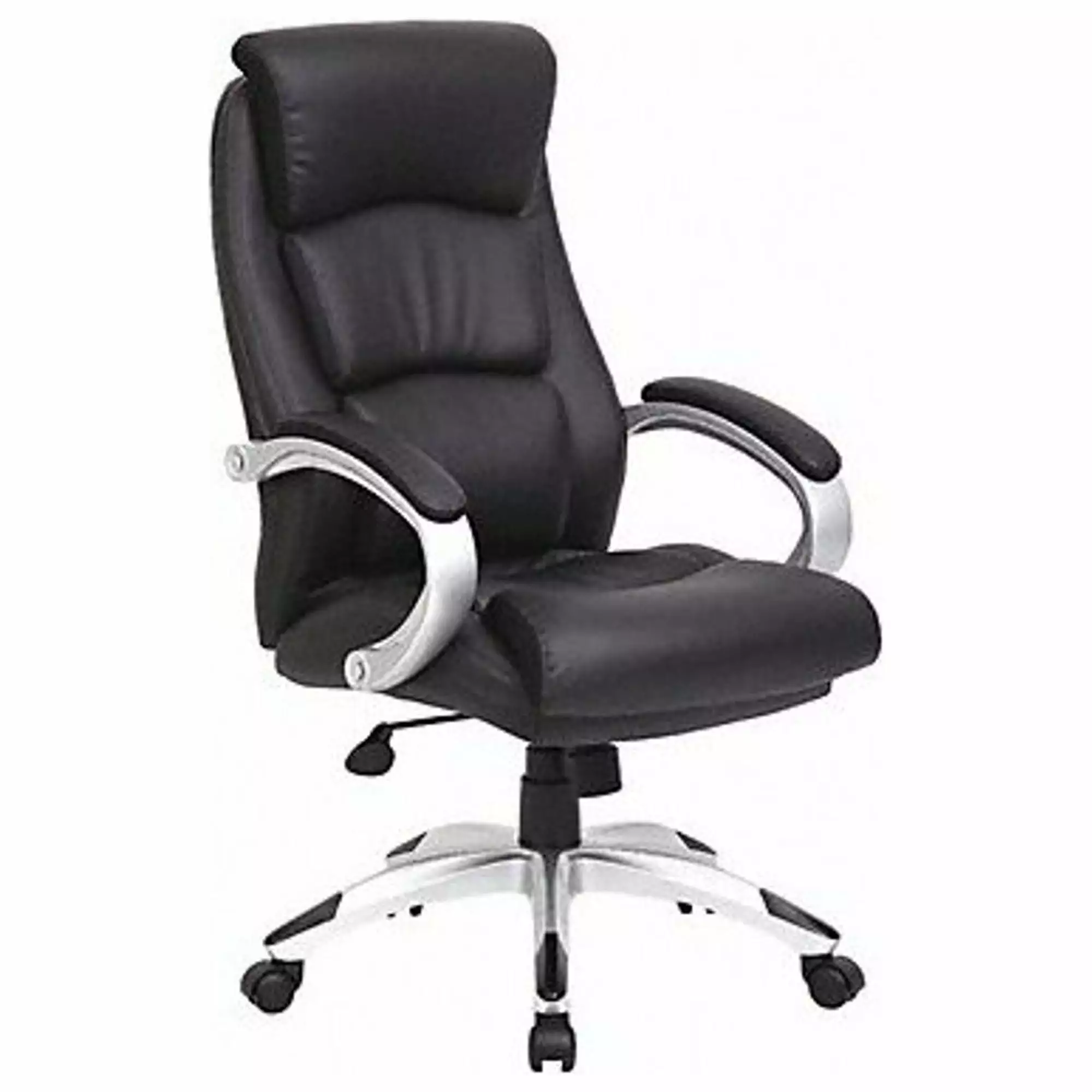 Black Leather Executive Chair 19-22 Seat Height Adjustable Office and Home Manufacturer Varies