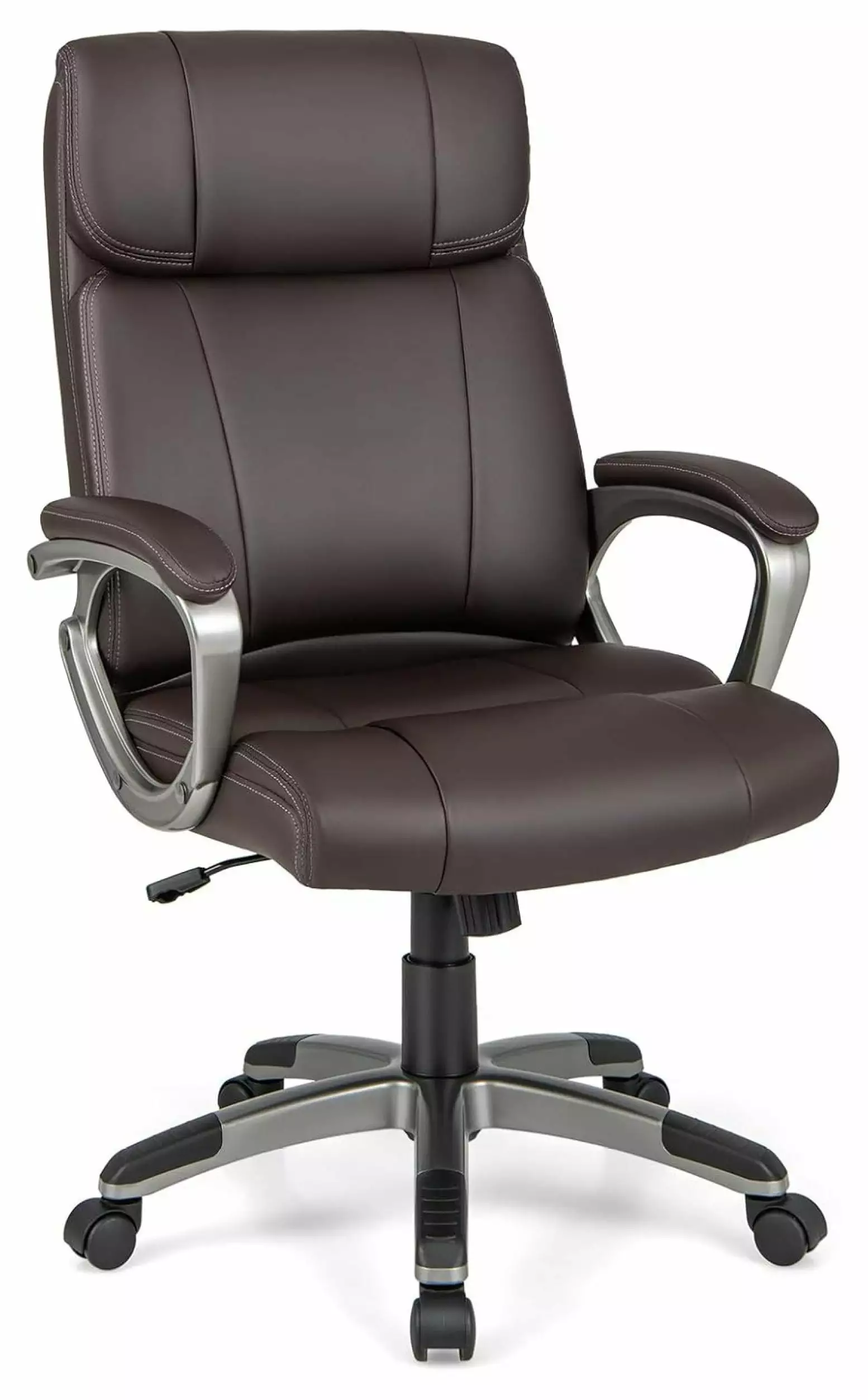 MAQING Executive Office Chair Ergonomic PU Leather Desk Chair Rocking Function Padded Armrests 360 Swivel High Back Comput...