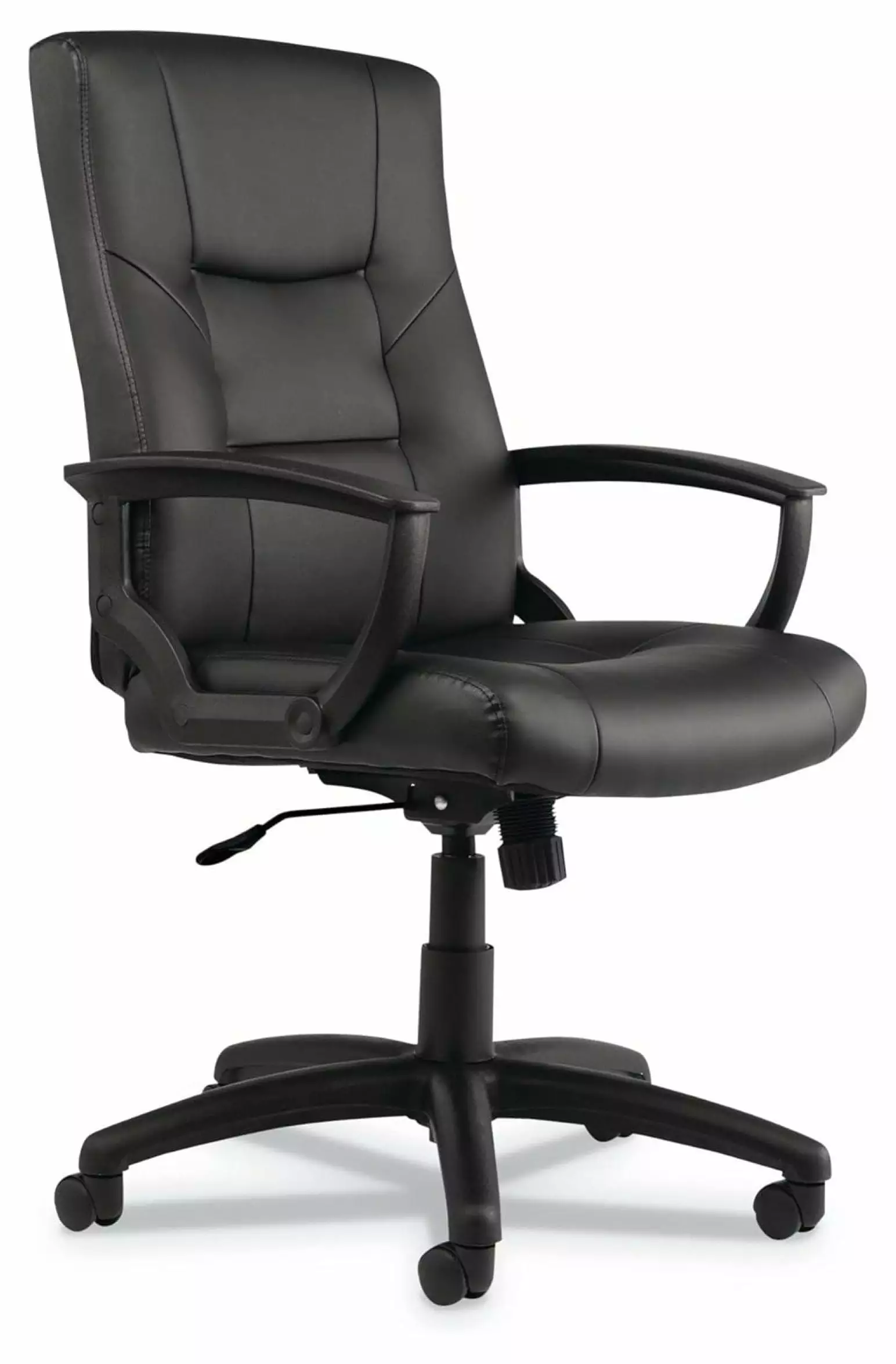 MAQING Yr Series Executive High-Back Swivel Tilt Leather Chair Black