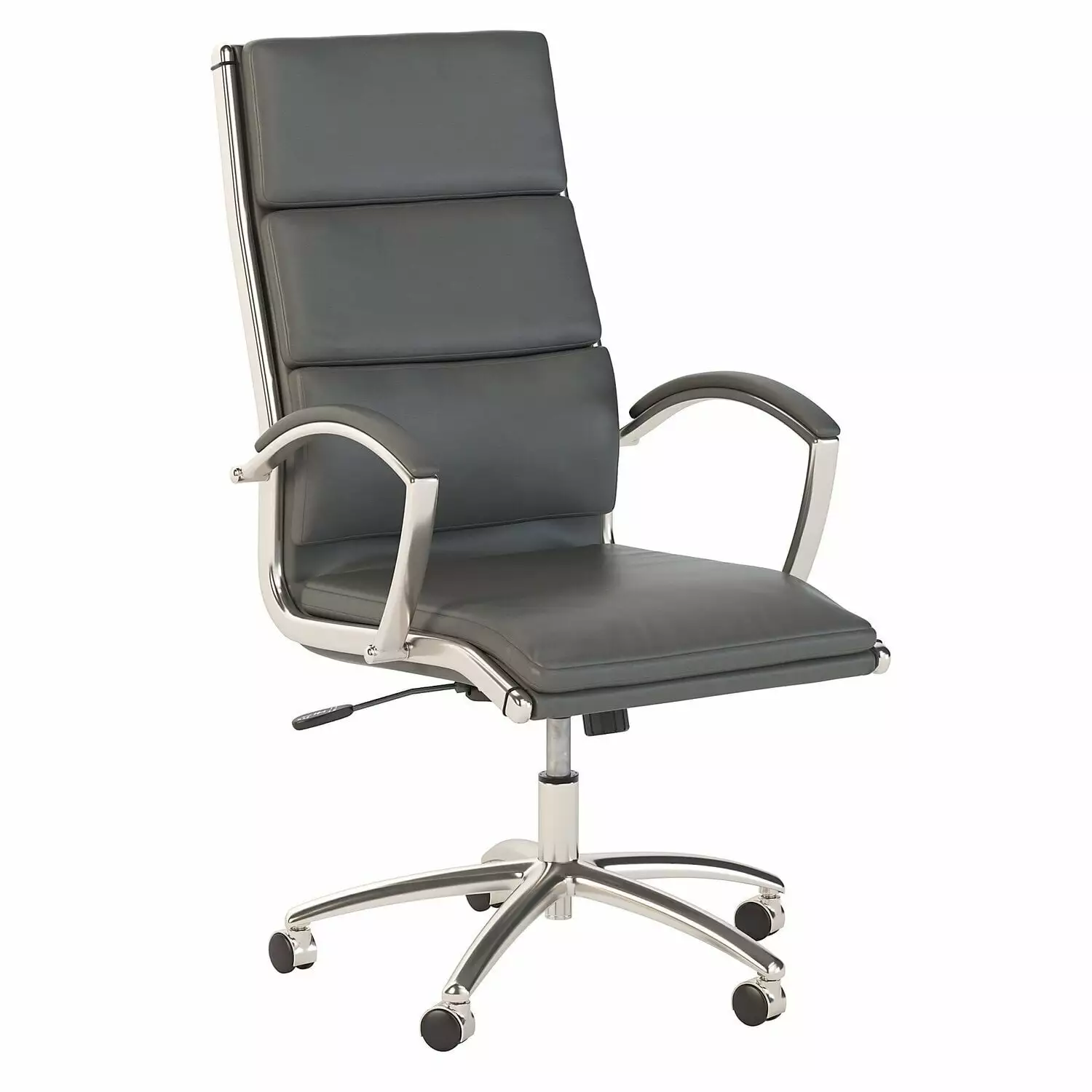 Maykoosh Antique Appeal High Back Leather Executive Office Chair Dark Gray