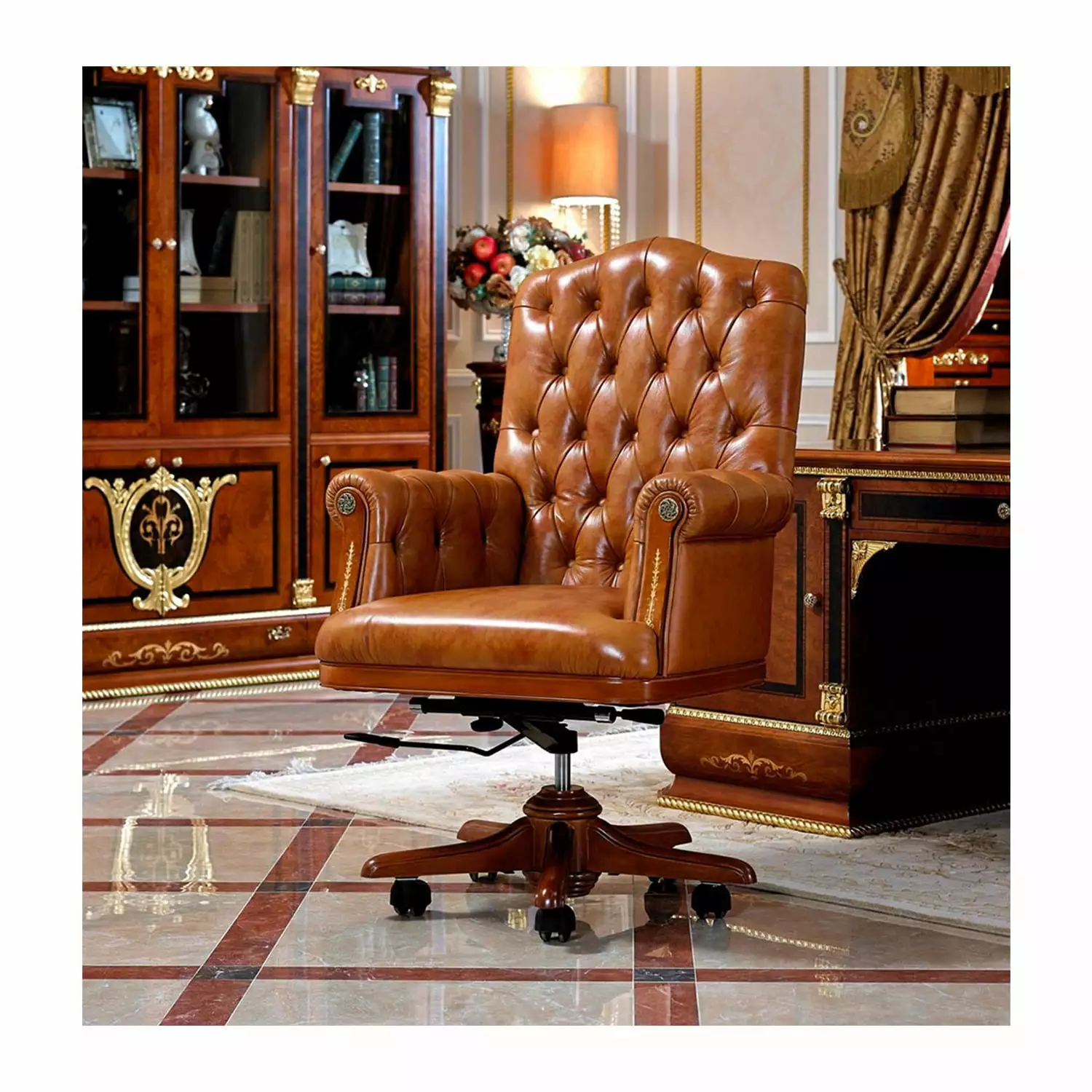 Maykoosh Mountain Majesty E-38 Executive Chair High Back Leather Office Chair
