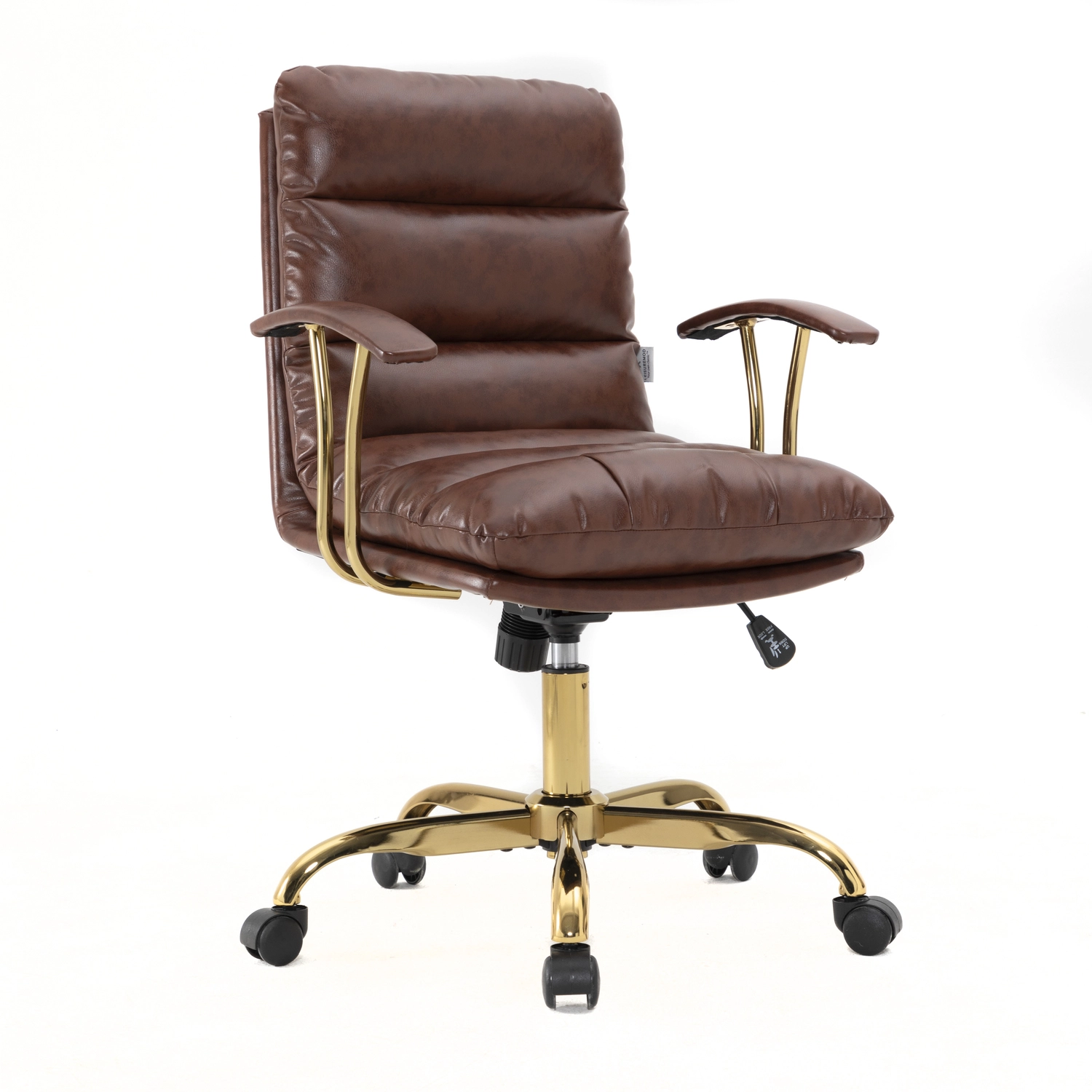 Maykoosh Renaissance Refinement Modern Padded Leather Adjustable Executive Office Chair Tilt & 360 Swivel