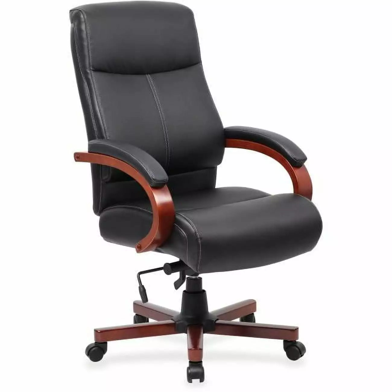47 x 27 x 31 . Executive Chair - High Back Black & Cherry - Stylish Office Desk Chair Newestedition