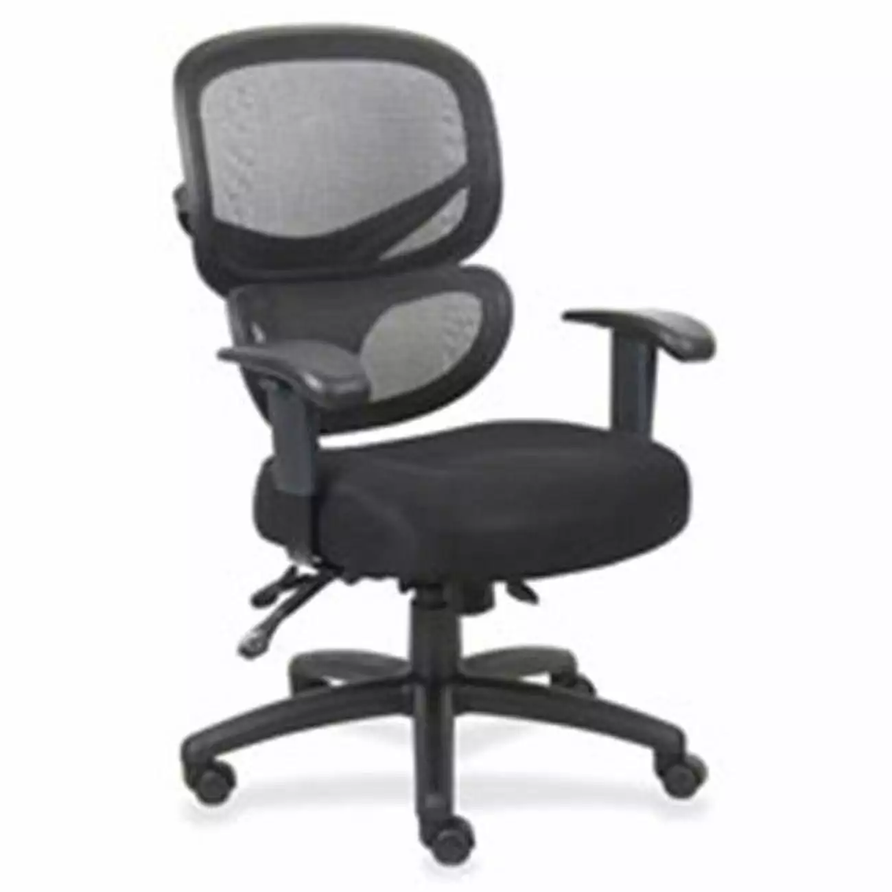Mesh-Back Executive Chair Fabric Seat 27x27x40.5 Inches Black Ergonomic Office Chair Newestedition